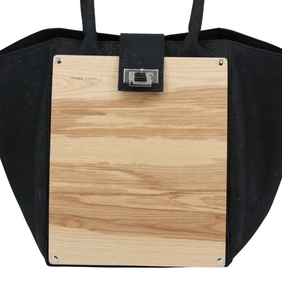 Holz Kork Handtasche * Carlotta * Kork und Eschenholz * weltweit einzigartig * verwandelbar in 2 Formate * high-end Qualität * Umhängetasche für Frauen * Shopper * handmade in Südtirol