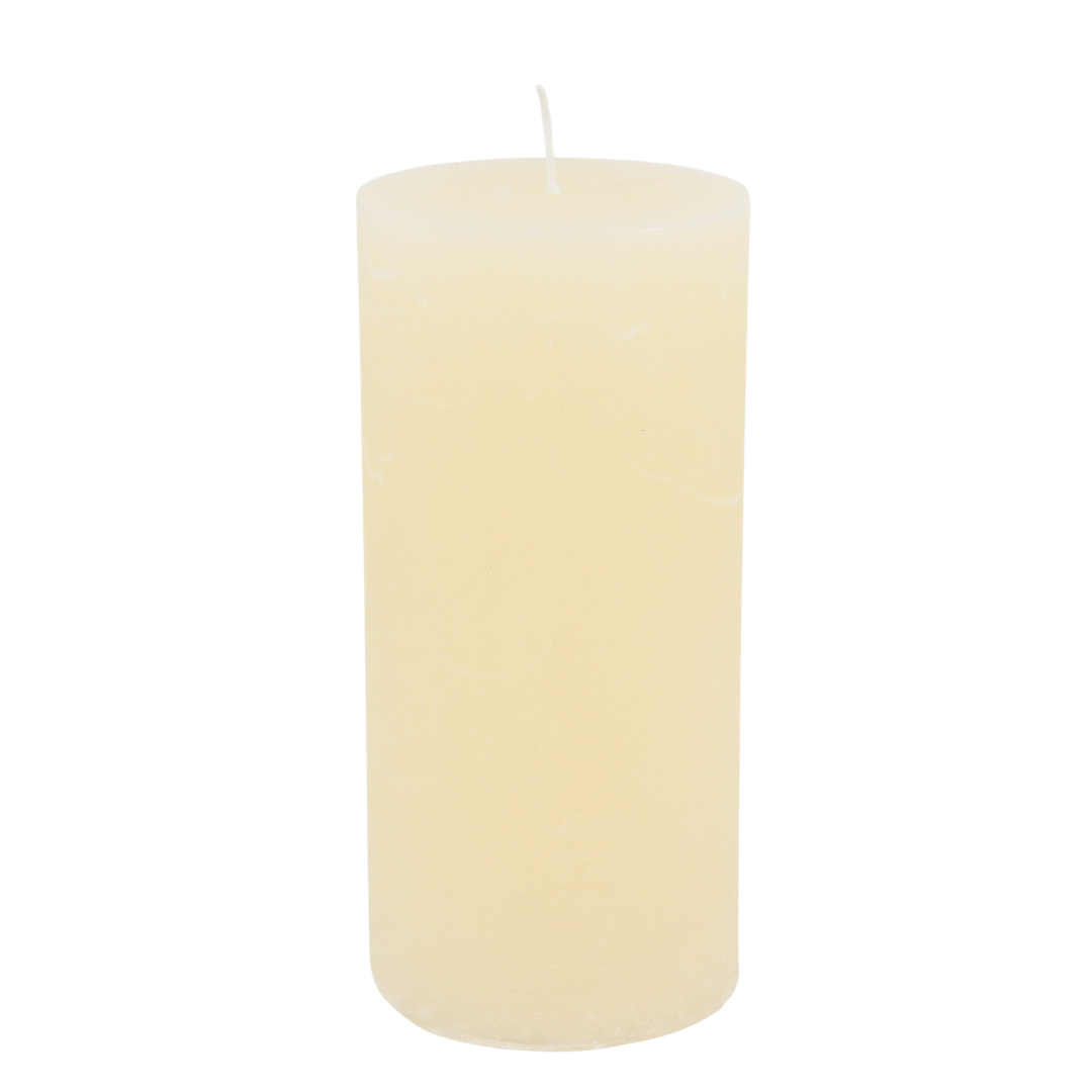 Rustico candle set, 5 x 10 cm * 25-hour burn time * Ivory * Handmade * Dyed throughout * Leak-proof * Soot-free * Odorless * by Steinhart Candles, Bad Tölz