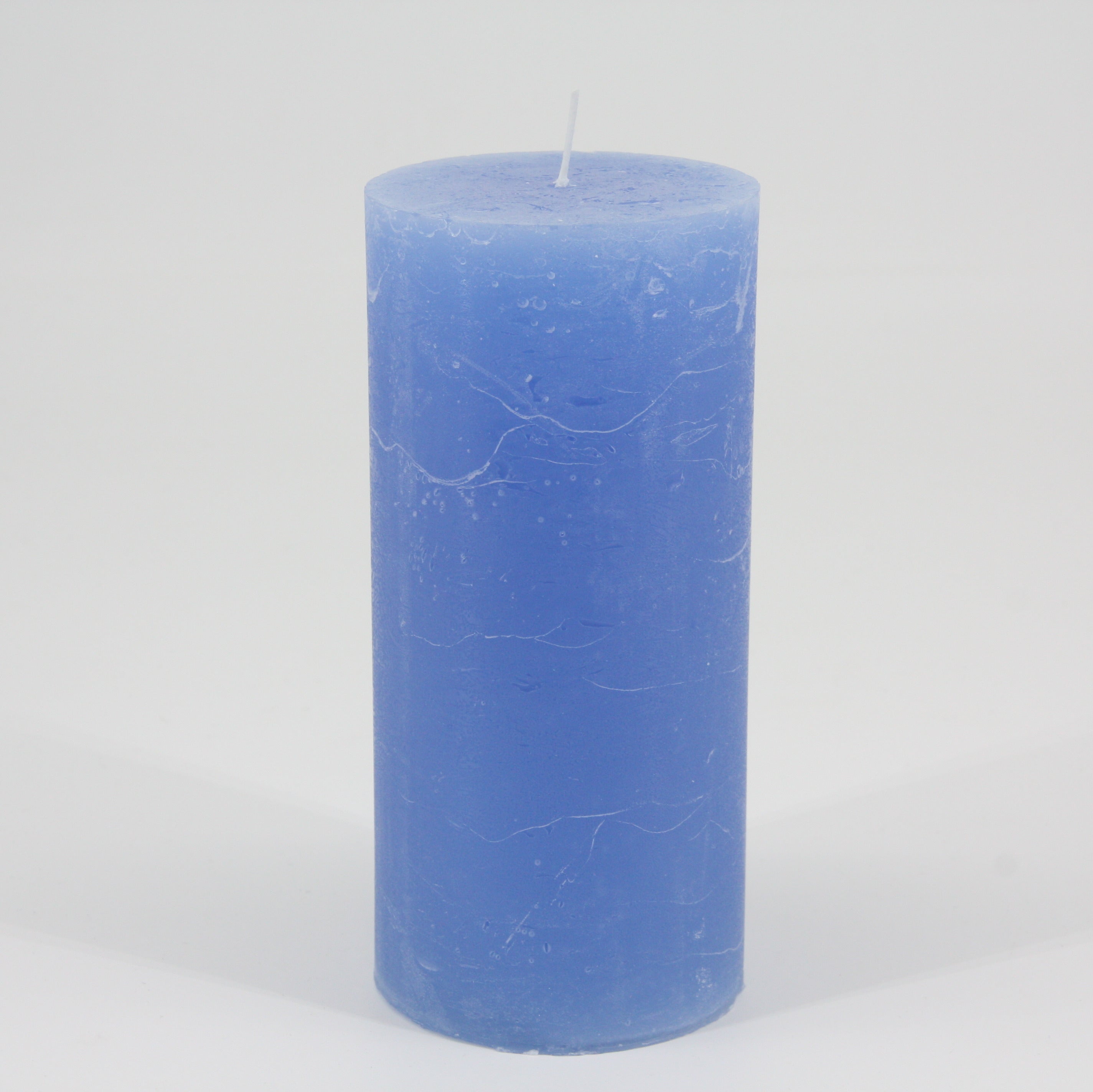Kerze Rustico 7 x 15 cm im Set * 65 Std. Brenndauer * himmelblau * von Hand gearbeitet * durchgefärbt * Auslaufschutz * rußfrei * geruchslos * von Kerzen Steinhart Bad Tölz