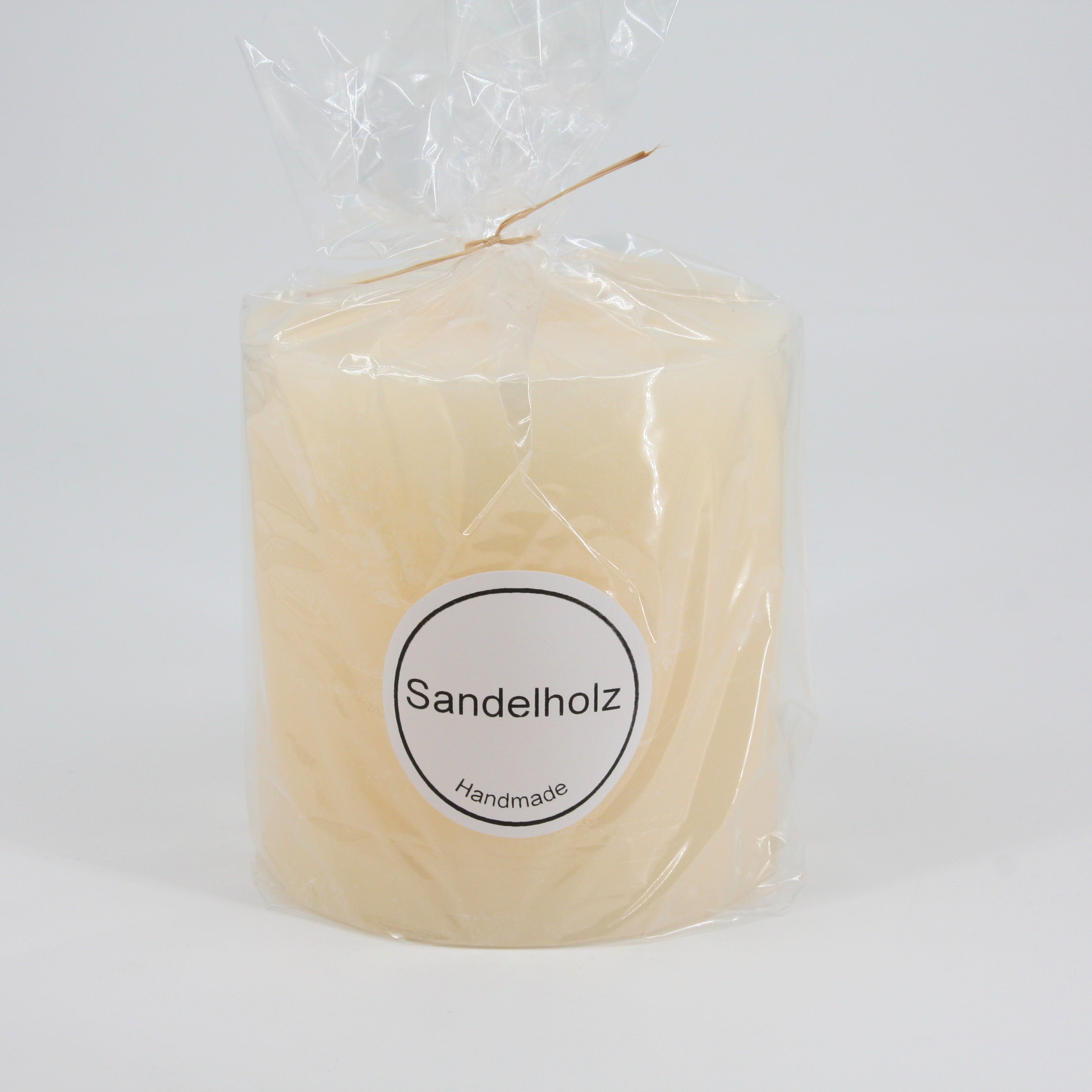 Duftkerze Rustico 12 x 12 cm * 3 Dochte * 80 Std. Brenndauer * Duft Sandelholz * Elfenbein * von Hand gearbeitet * durchgefärbt * rußfrei * Auslaufschutz * von Kerzen Steinhart Bad Tölz