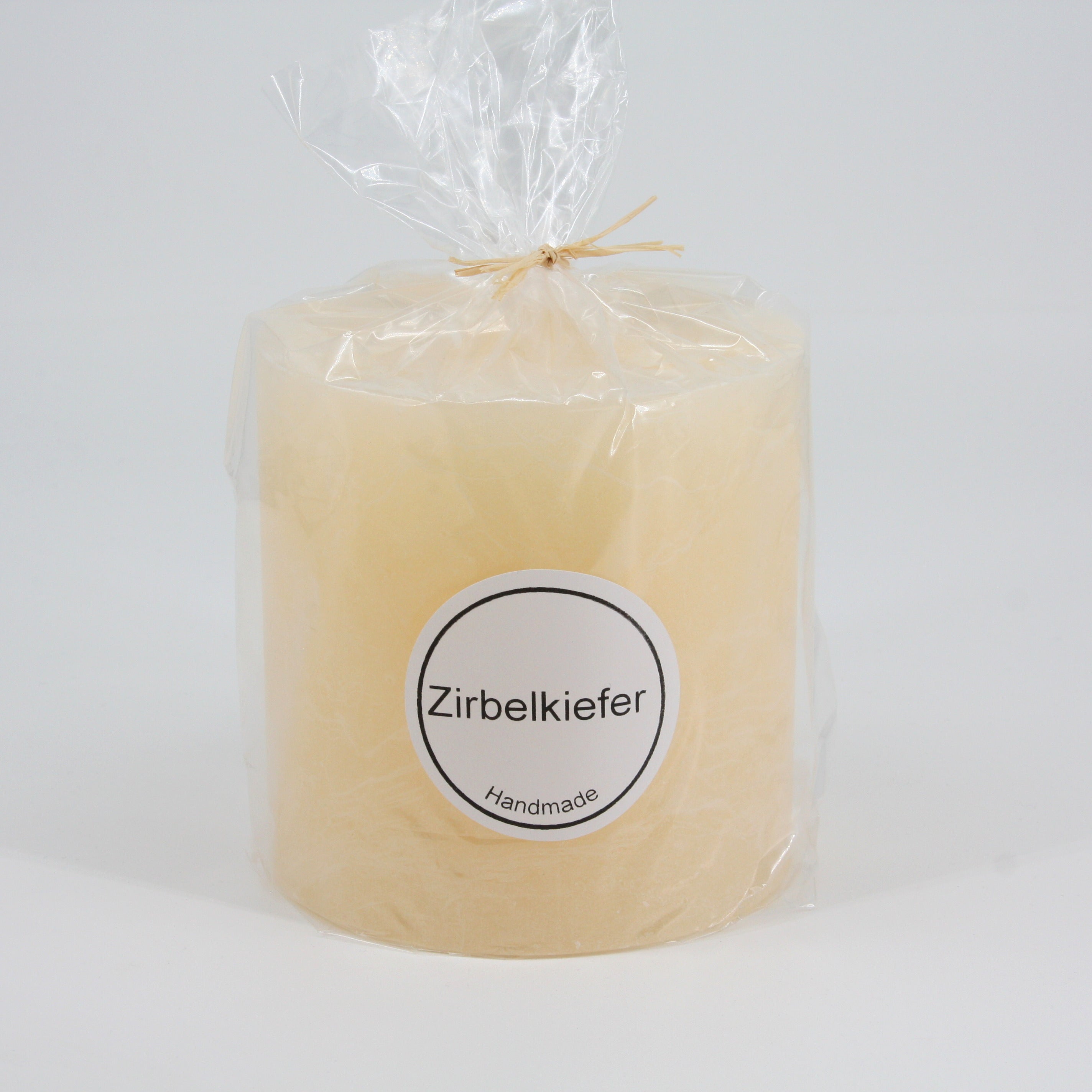 Duftkerze Rustico 12 x 12 cm * 3 Dochte * 80 Std. Brenndauer * Duft Zirbelkiefer * Elfenbein * von Hand gearbeitet * durchgefärbt * rußfrei * Auslaufschutz * von Kerzen Steinhart Bad Tölz