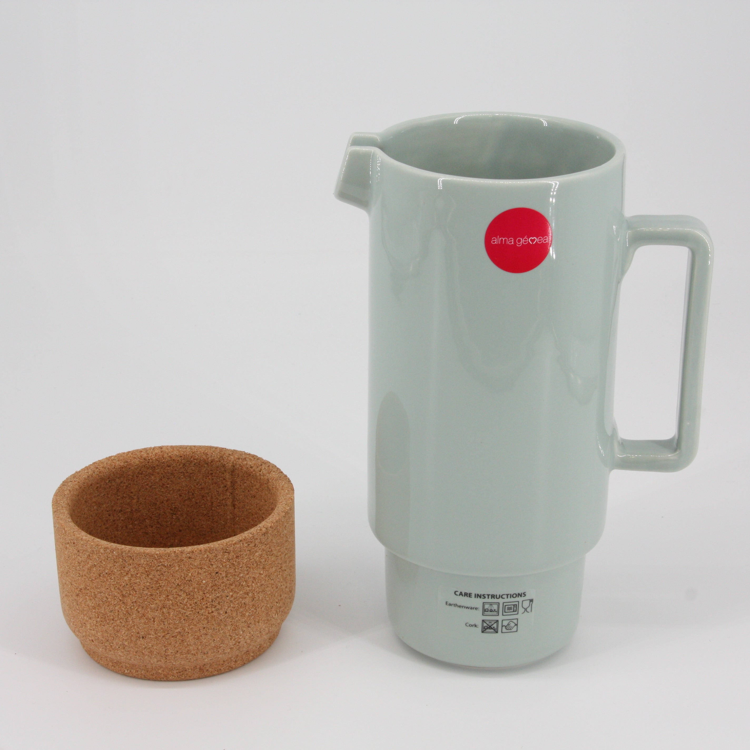 verKORKst Premium Tea and Coffee Pot * 650 ml * black * ceramic and cork * award-winning * designer tea carafe * made in Portugal