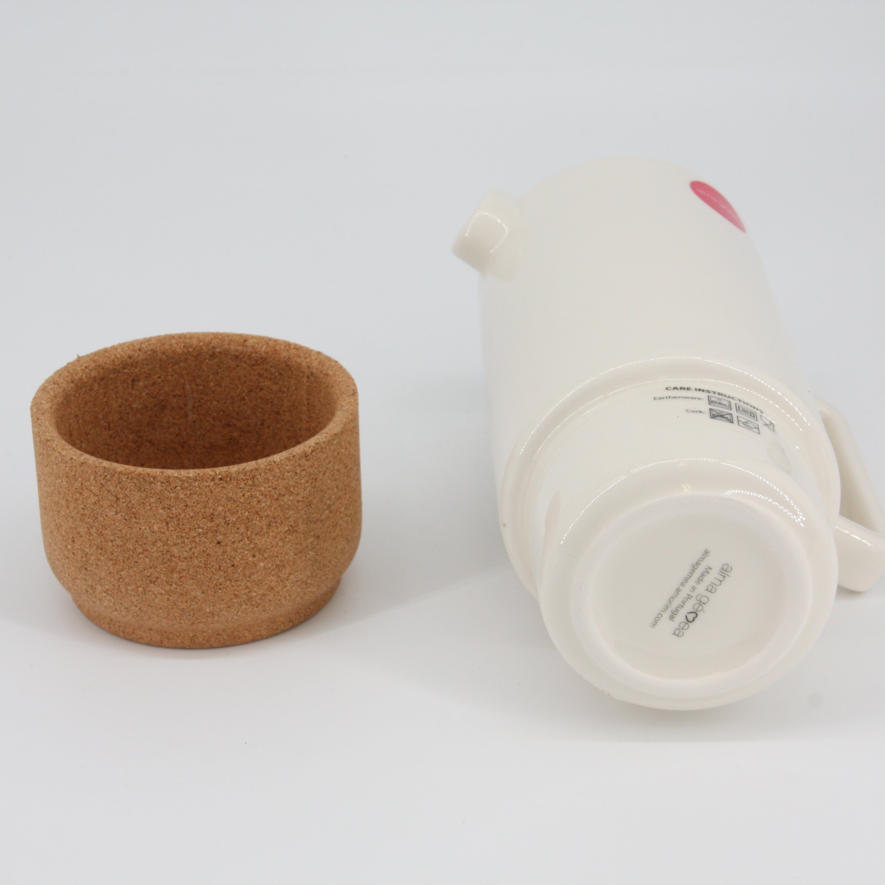 verKORKst Premium Tea and Coffee Pot * 650 ml * black * ceramic and cork * award-winning * designer tea carafe * made in Portugal