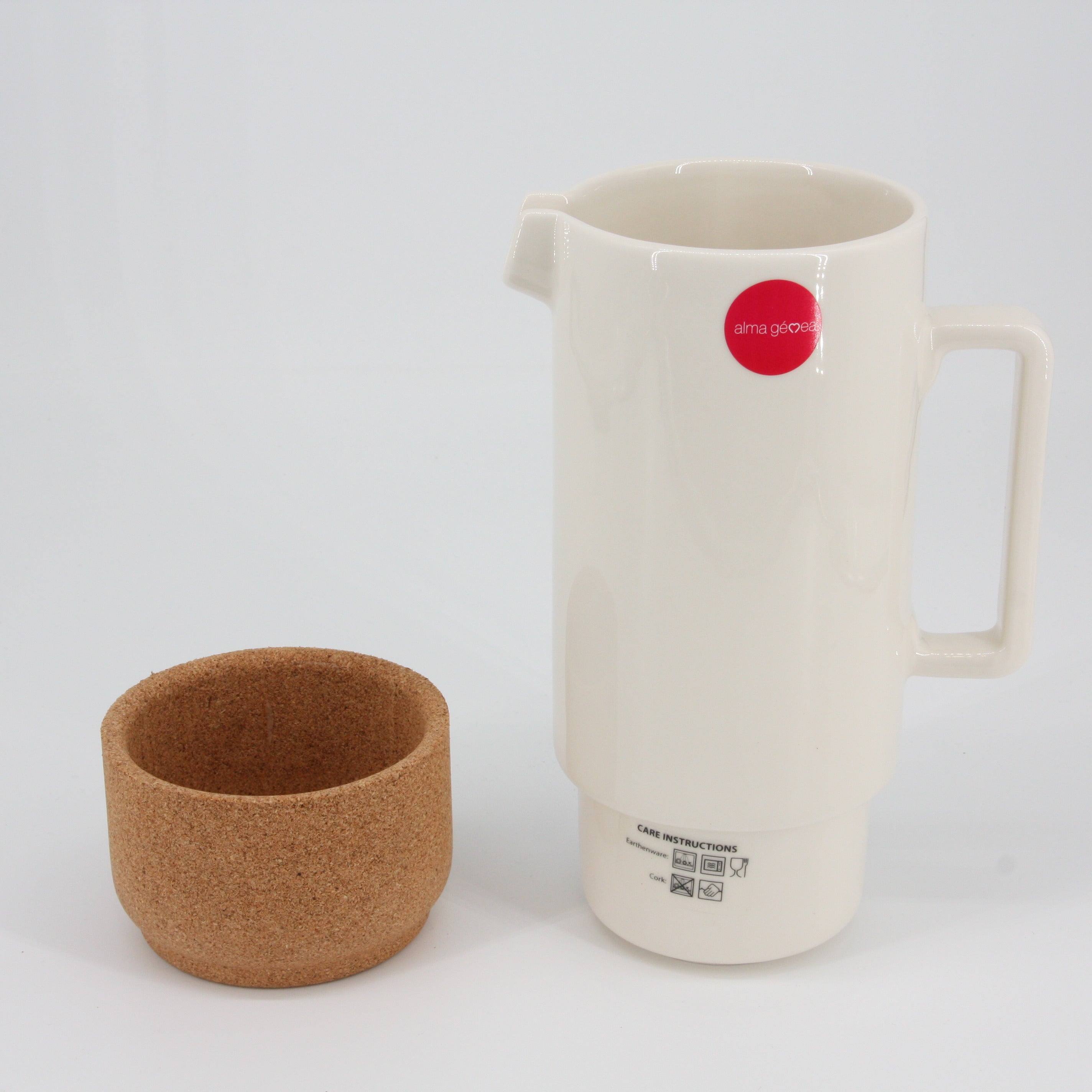 verKORKst Premium Tea and Coffee Pot * 650 ml * black * ceramic and cork * award-winning * designer tea carafe * made in Portugal