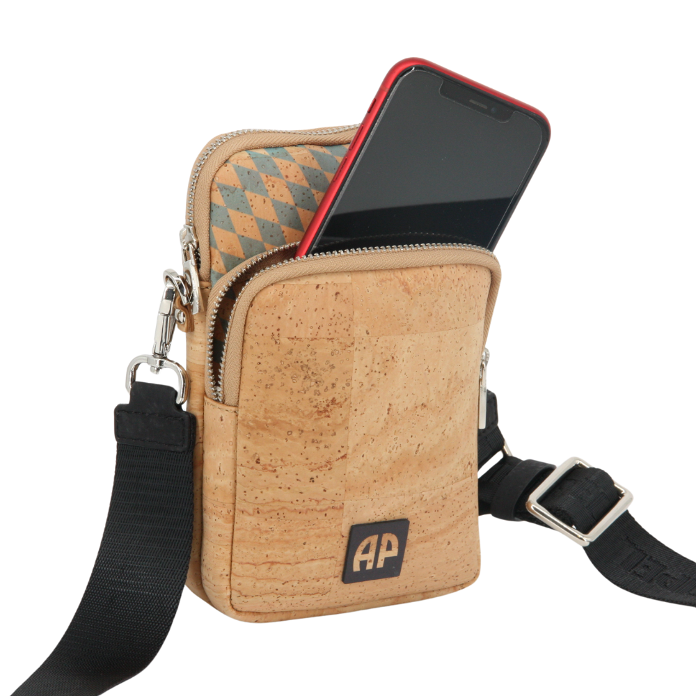 Kork Handytasche zum Umhängen * high-end Qualität * Vegan * Crossbody Handy Tasche * handmade in Portugal