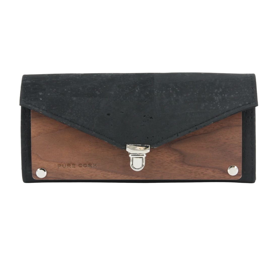 Holz Kork Geldbörse * Lallo * Kork und Nussbaum * weltweit einzigartig * high-end Qualität * Portemonnaie für Frauen * handmade in Südtirol