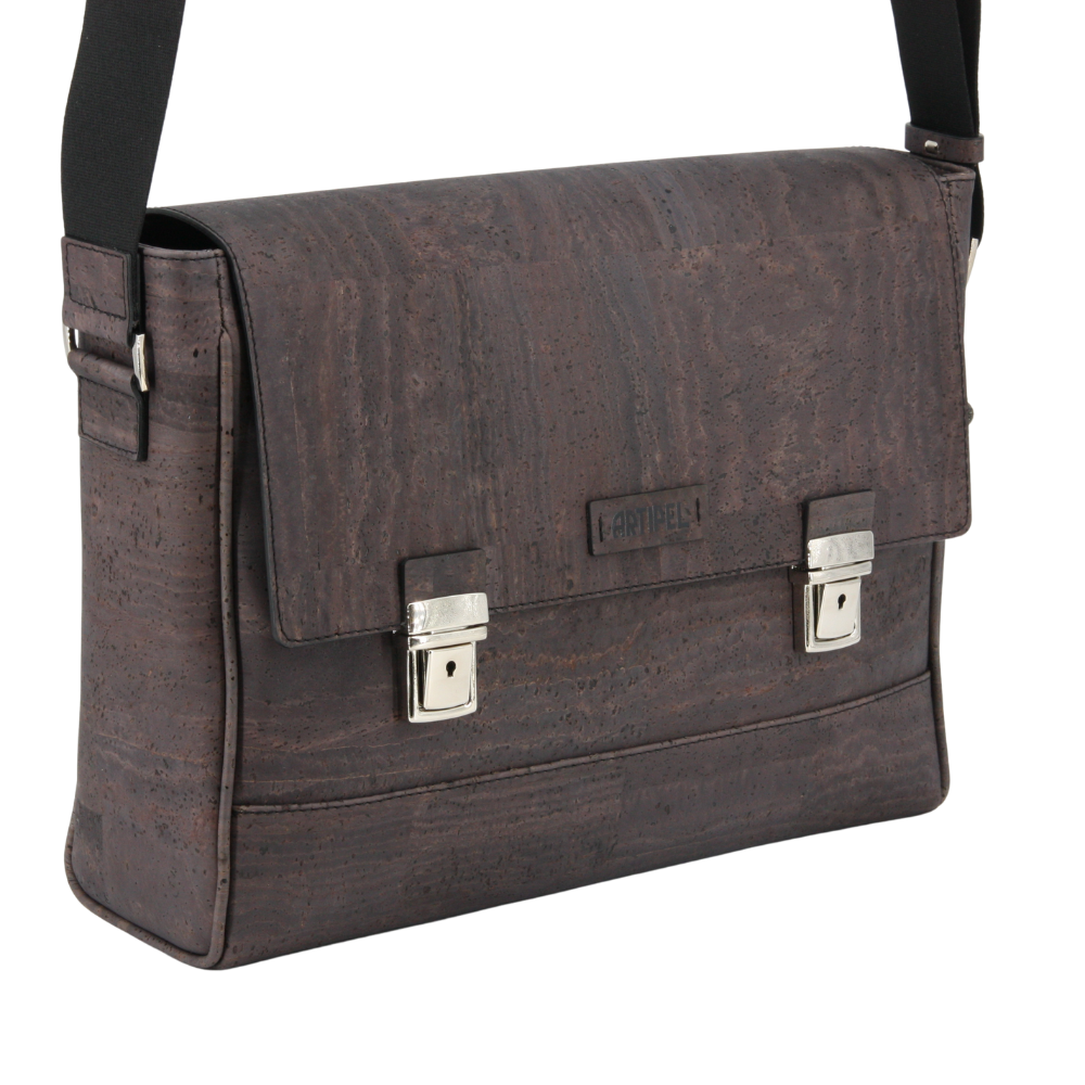 Kork Aktentasche * Vegan * Laptop Tasche für Männer * abwaschbar * antiseptisch * handmade in Portugal