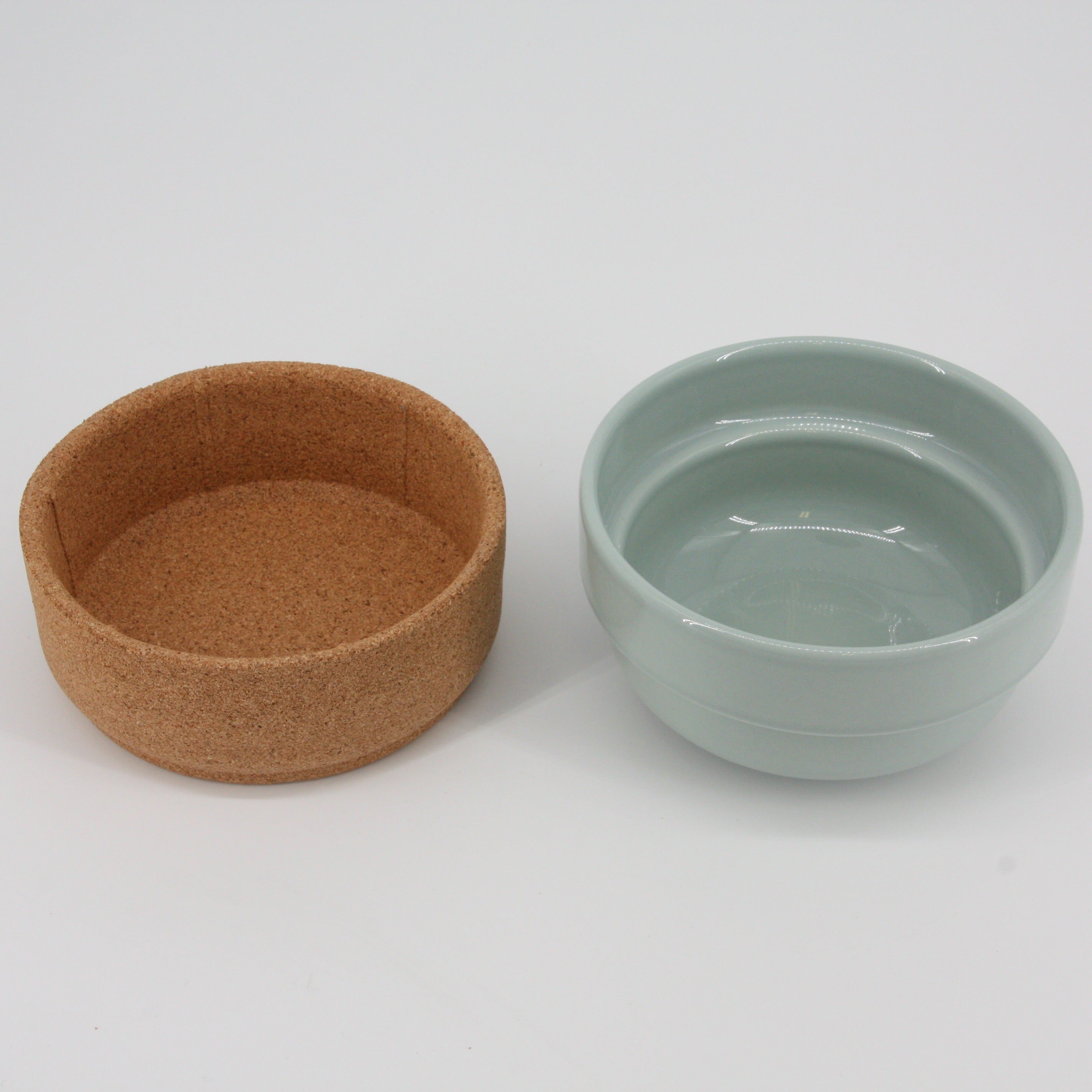 verKORKst Premium Müsli Schale * hellgrün * Keramik und Kork * vielfach prämiert * Designer Müsli Bowl * made in Portugal