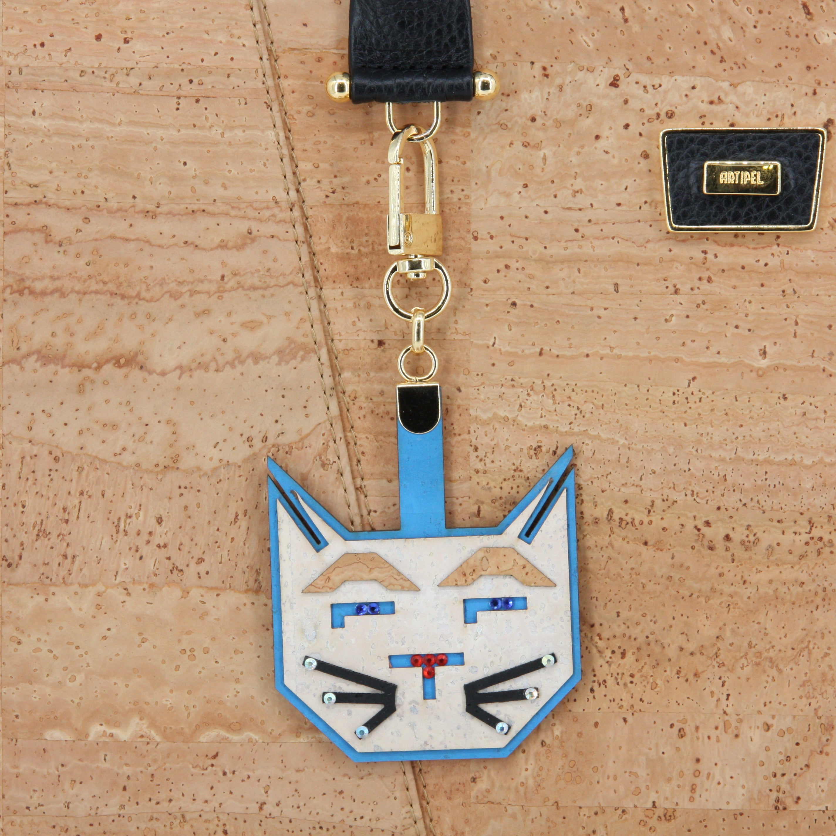 Cork keychain * fun figures * pendant for bags * gift for women * handmade in Portugal * brand Artipel