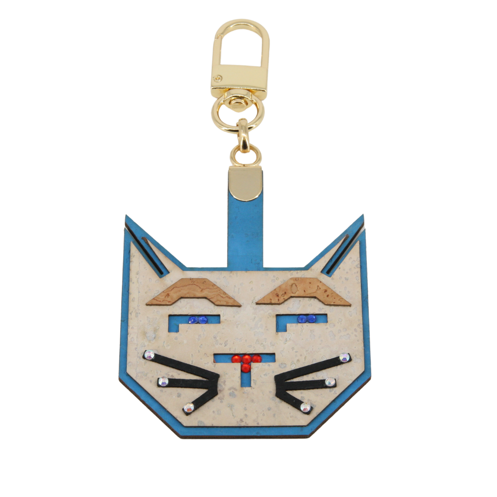Kork Schlüsselanhänger * Anhänger für Taschen * Katze * Geschenk für Frauen * handmade in Portugal * Marke Artipel