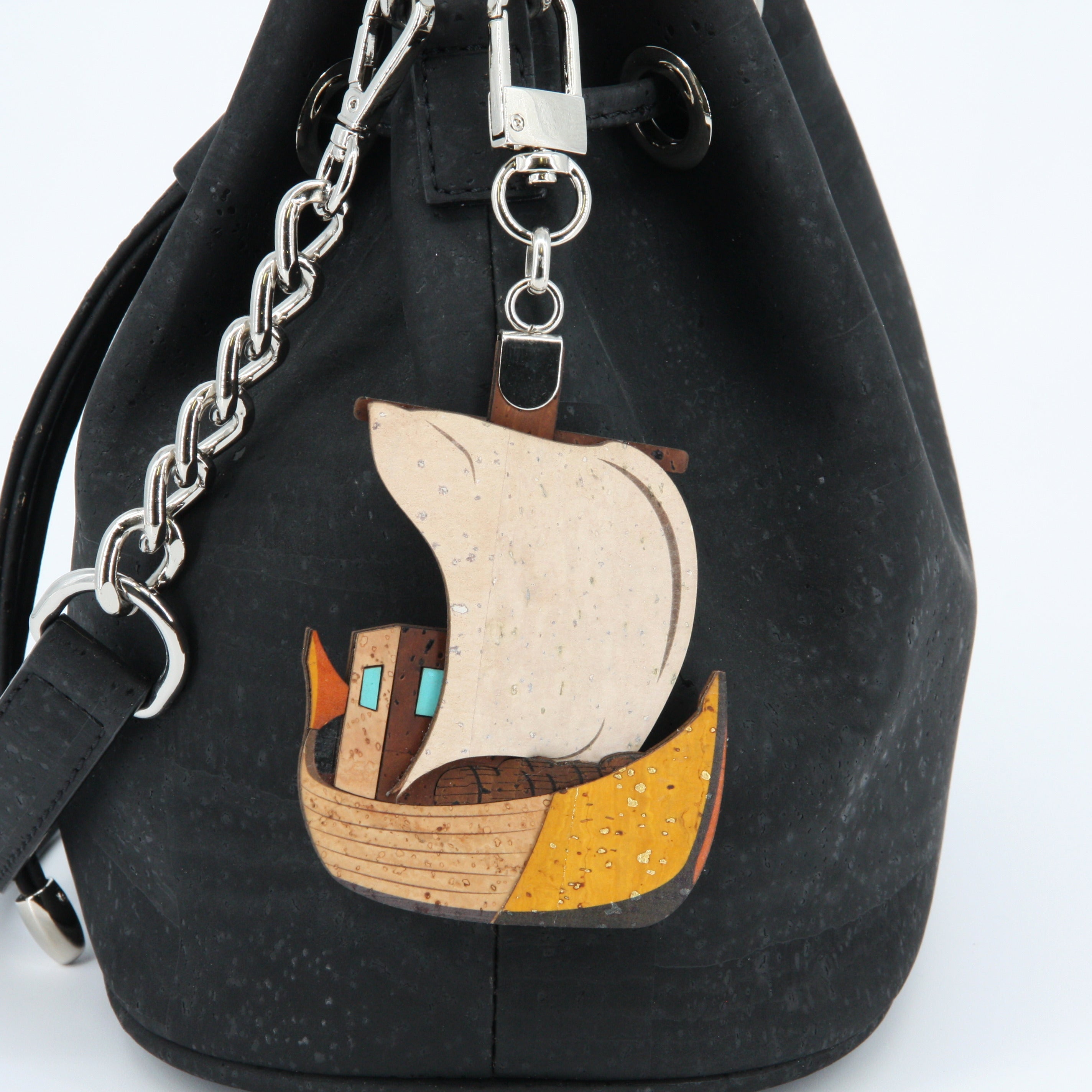 Kork Schlüsselanhänger * Anhänger für Taschen * Segelboot * Geschenk für Frauen * handmade in Portugal * Marke Artipel