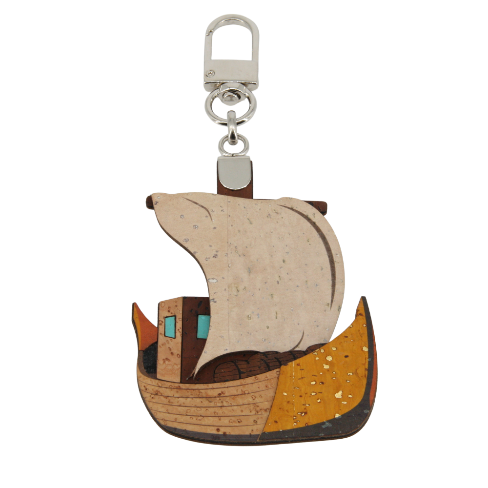 Kork Schlüsselanhänger * Anhänger für Taschen * Segelboot * Geschenk für Frauen * handmade in Portugal * Marke Artipel