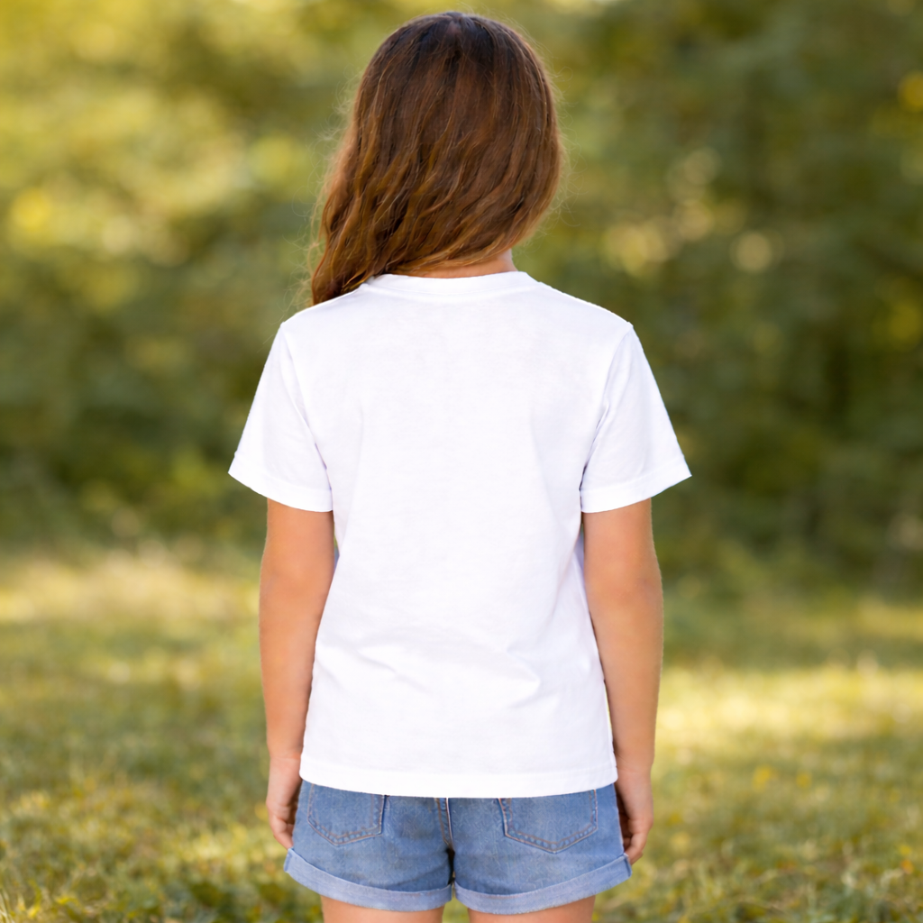 Kinder T-Shirt * Print Vorderseite Esel * weiß * T-Shirt * regarts.de * 100% Baumwolle