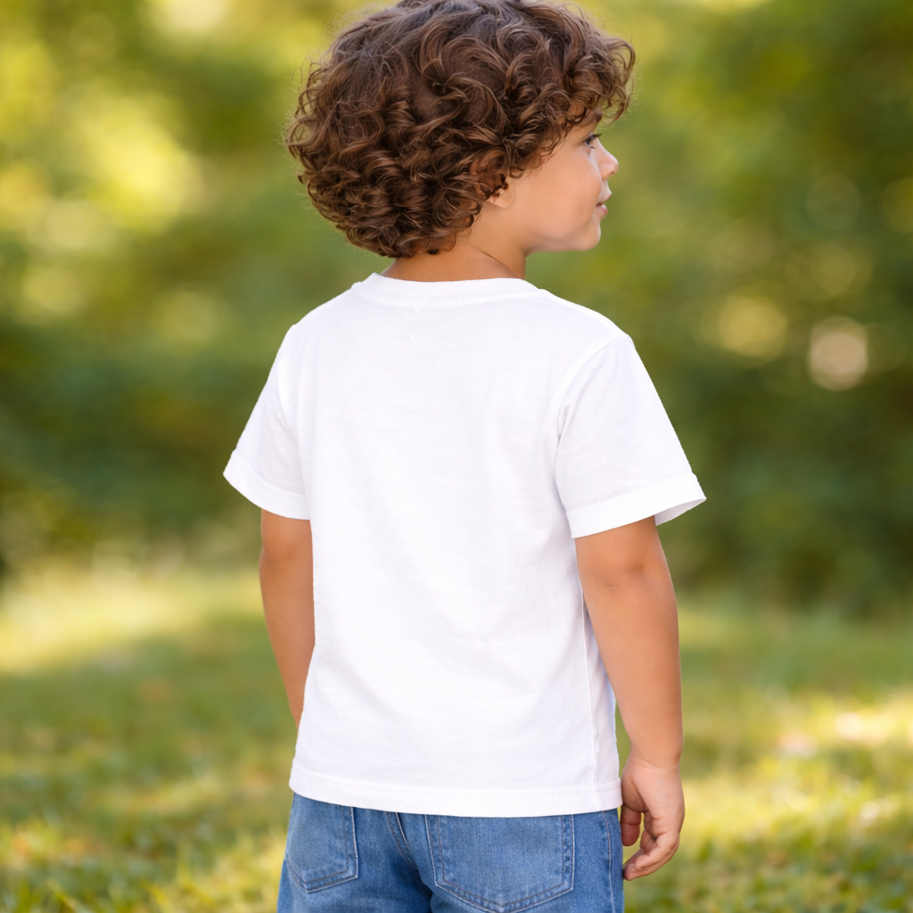 Kinder T-Shirt * Print Vorderseite Leopard * weiß * T-Shirt * regarts.de * 100% Baumwolle