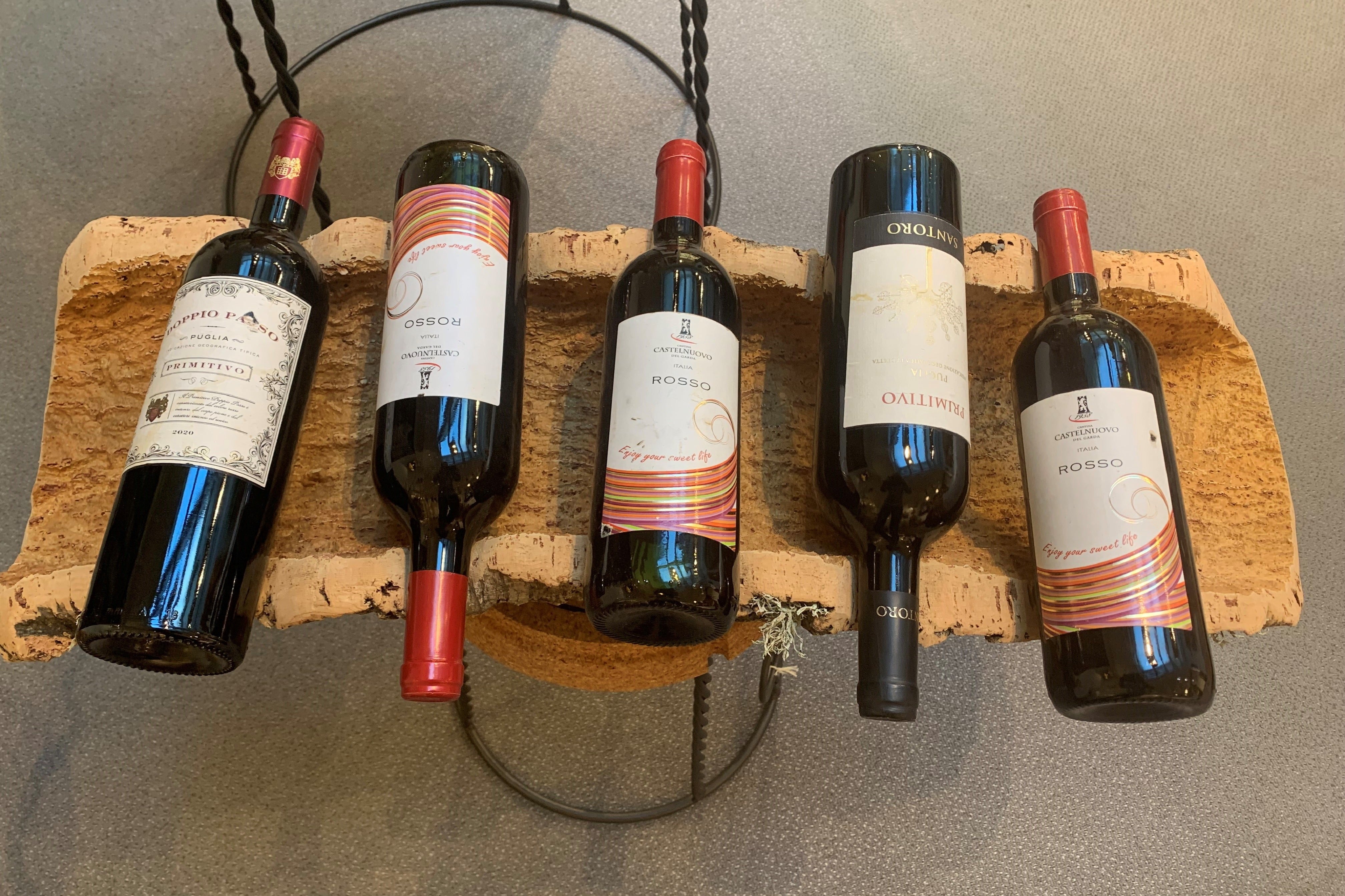 verKORKst Premium Weinschale aus Kork * Dekoration Wein * Präsentation Wein * hochwertige Korkschale für Wein, Flaschen, Obst, Brot
