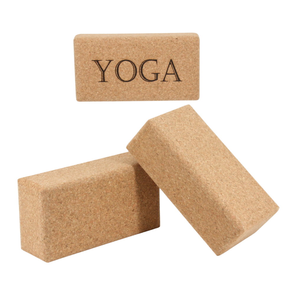 Yoga Block aus Kork * vegan * umweltfreundlich * antiseptisch * Premium Qualität * hergestellt in Portugal