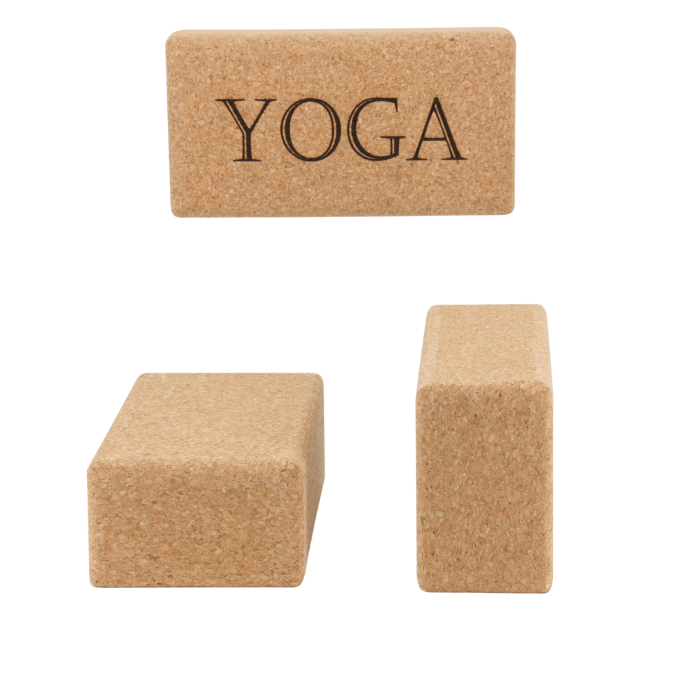 Yoga Block aus Kork * vegan * umweltfreundlich * antiseptisch * Premium Qualität * hergestellt in Portugal