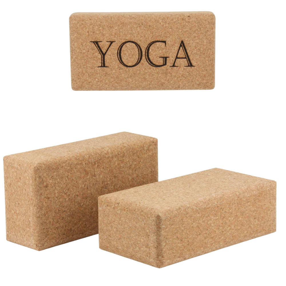 Yoga Block aus Kork * vegan * umweltfreundlich * antiseptisch * Premium Qualität * hergestellt in Portugal