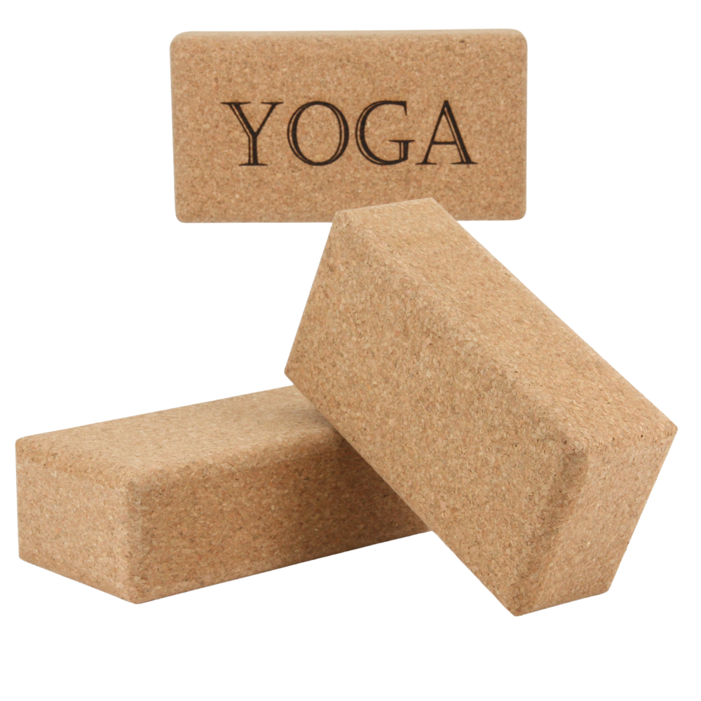 Yoga Block aus Kork * vegan * umweltfreundlich * antiseptisch * Premium Qualität * hergestellt in Portugal