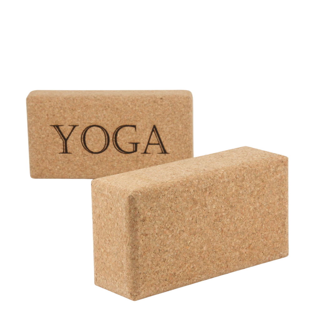 Yoga-Set bestehend aus Yoga-Matte und Yoga-Block aus Kork * vegan * umweltfreundlich * rutschfest * antiseptisch * Premium Qualität * hergestellt in Portugal