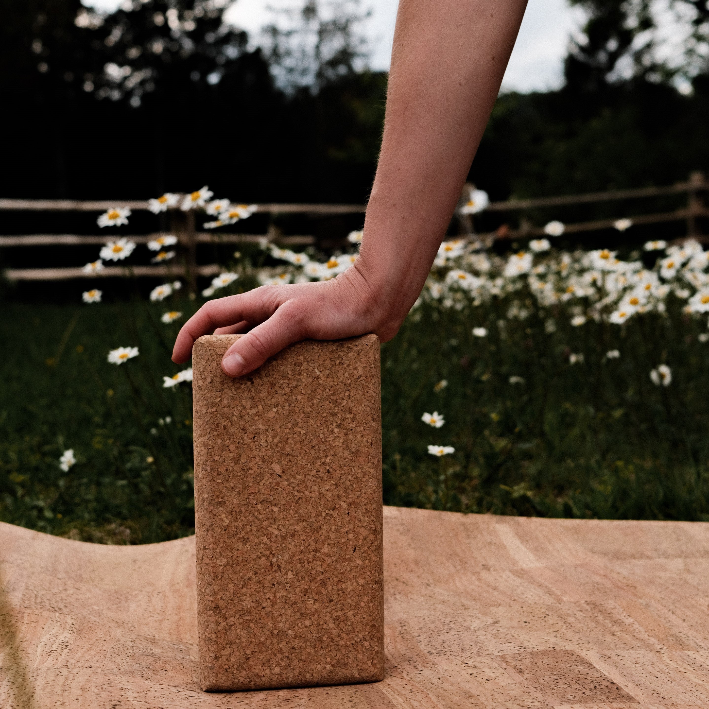 Yoga-Set bestehend aus Yoga-Matte und Yoga-Block aus Kork * vegan * umweltfreundlich * rutschfest * antiseptisch * Premium Qualität * hergestellt in Portugal
