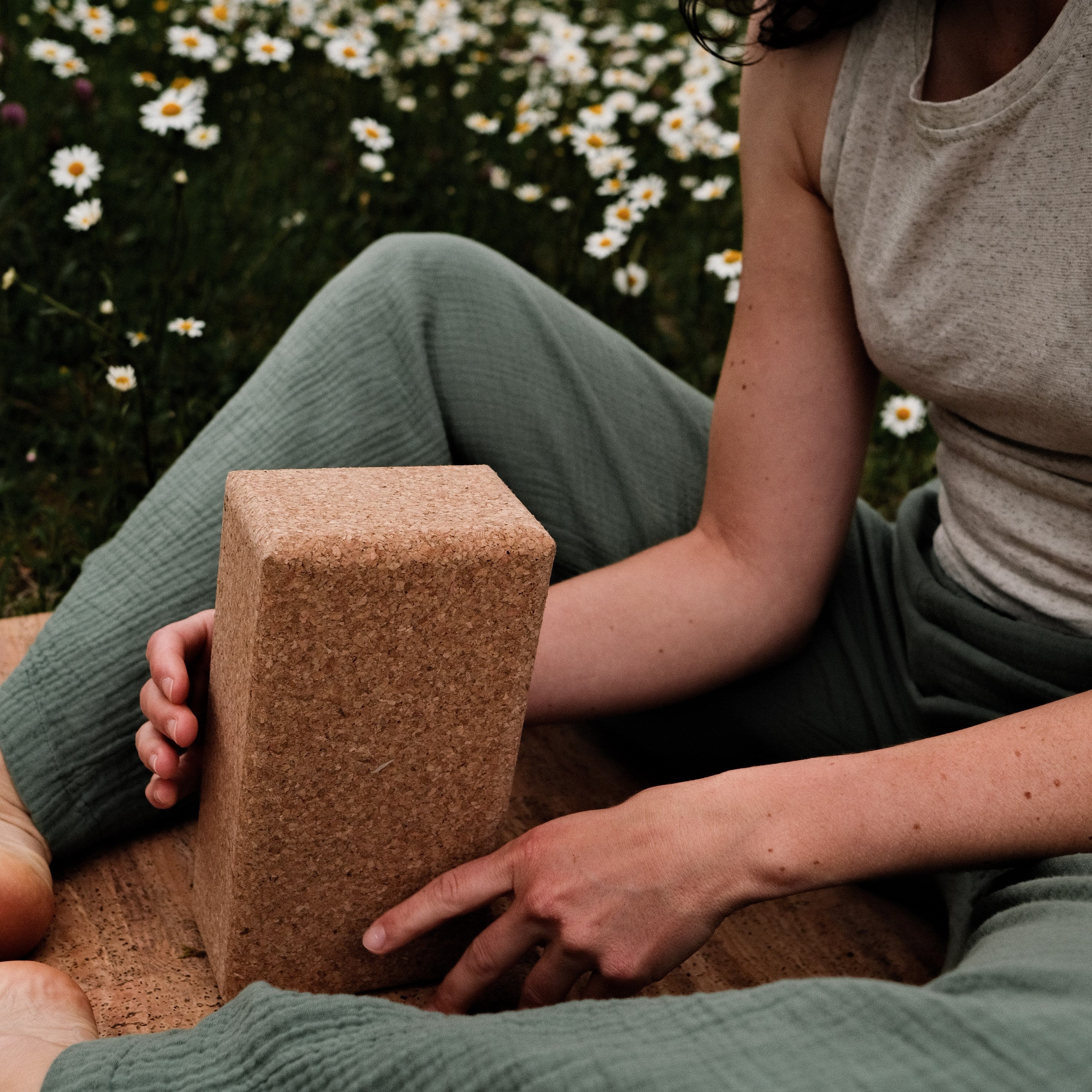 Yoga-Set bestehend aus Yoga-Matte und Yoga-Block aus Kork * vegan * umweltfreundlich * rutschfest * antiseptisch * Premium Qualität * hergestellt in Portugal