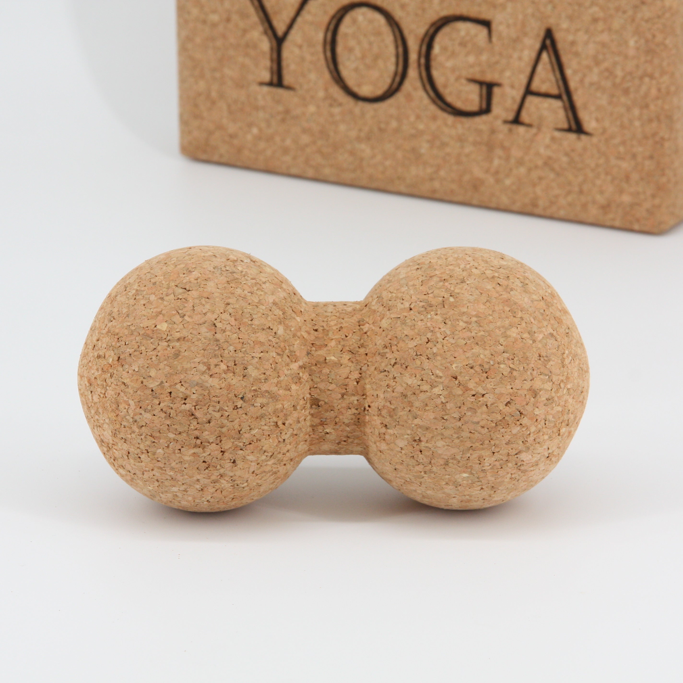 Yoga Erdnuss aus Kork * Kork Massage Peanut * Faszien-Kugel * vegan * umweltfreundlich * antiseptisch * Premium Qualität * hergestellt in Portugal