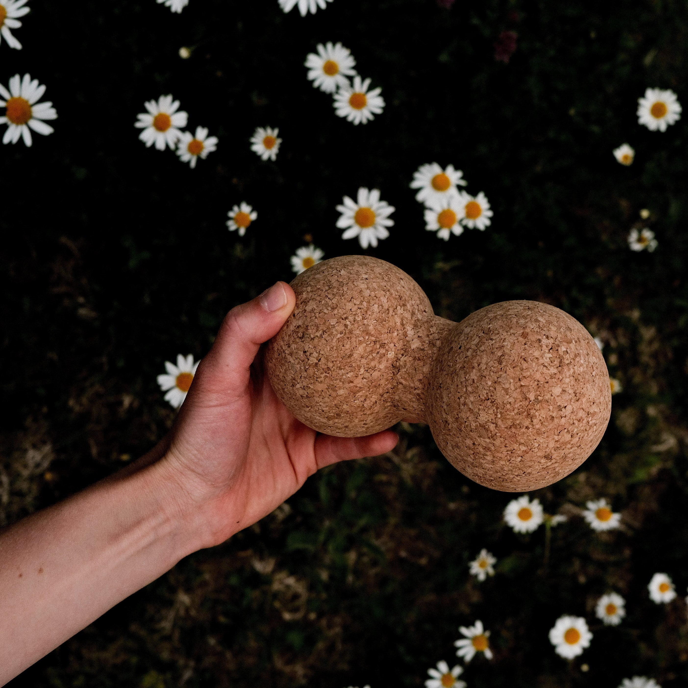 Yoga Erdnuss aus Kork * Kork Massage Peanut * Faszien-Kugel * vegan * umweltfreundlich * antiseptisch * Premium Qualität * hergestellt in Portugal