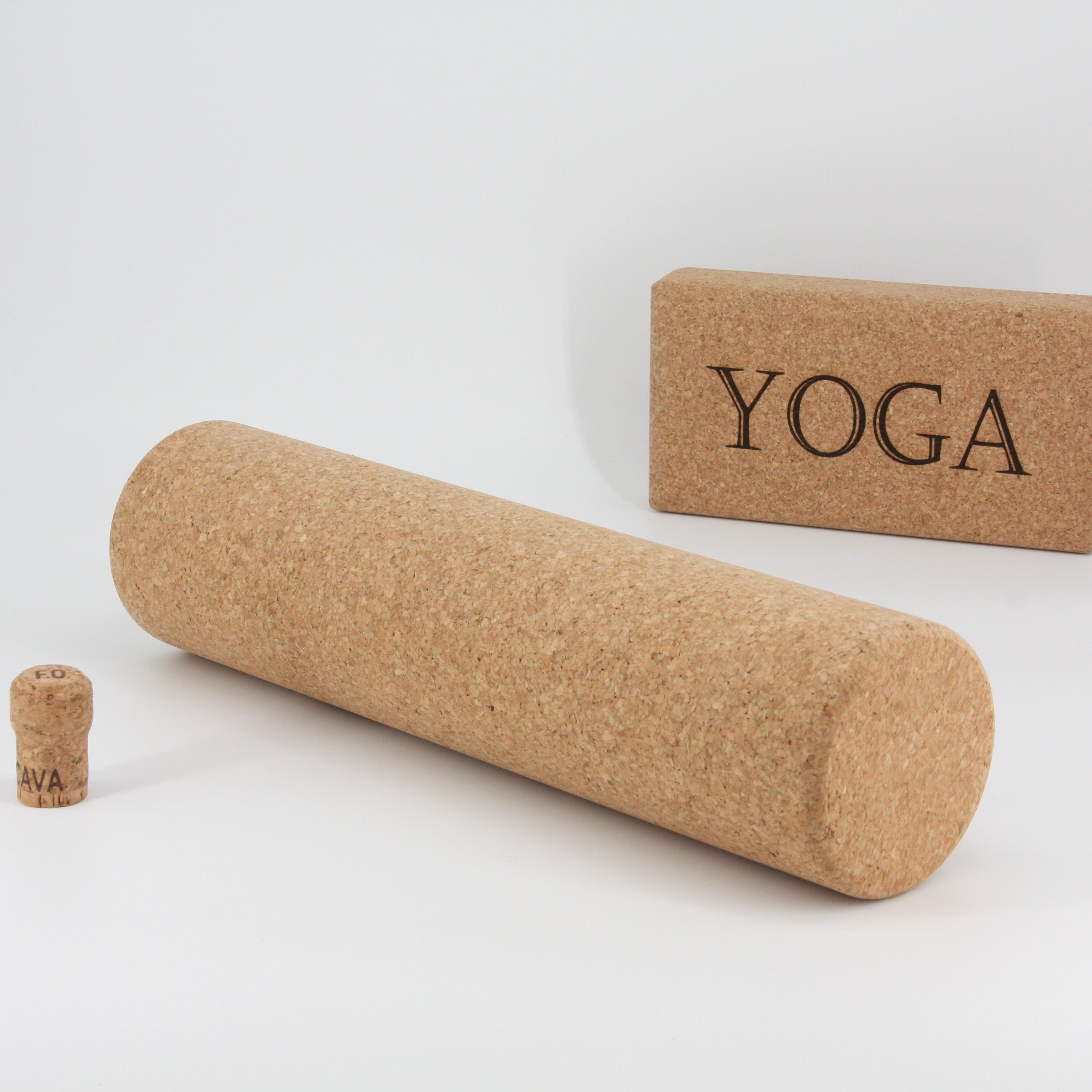 Yoga Massage-Rolle aus Kork * Kork Fitness-Zylinder * Faszien-Rolle * vegan * umweltfreundlich * antiseptisch * Premium Qualität * hergestellt in Portugal