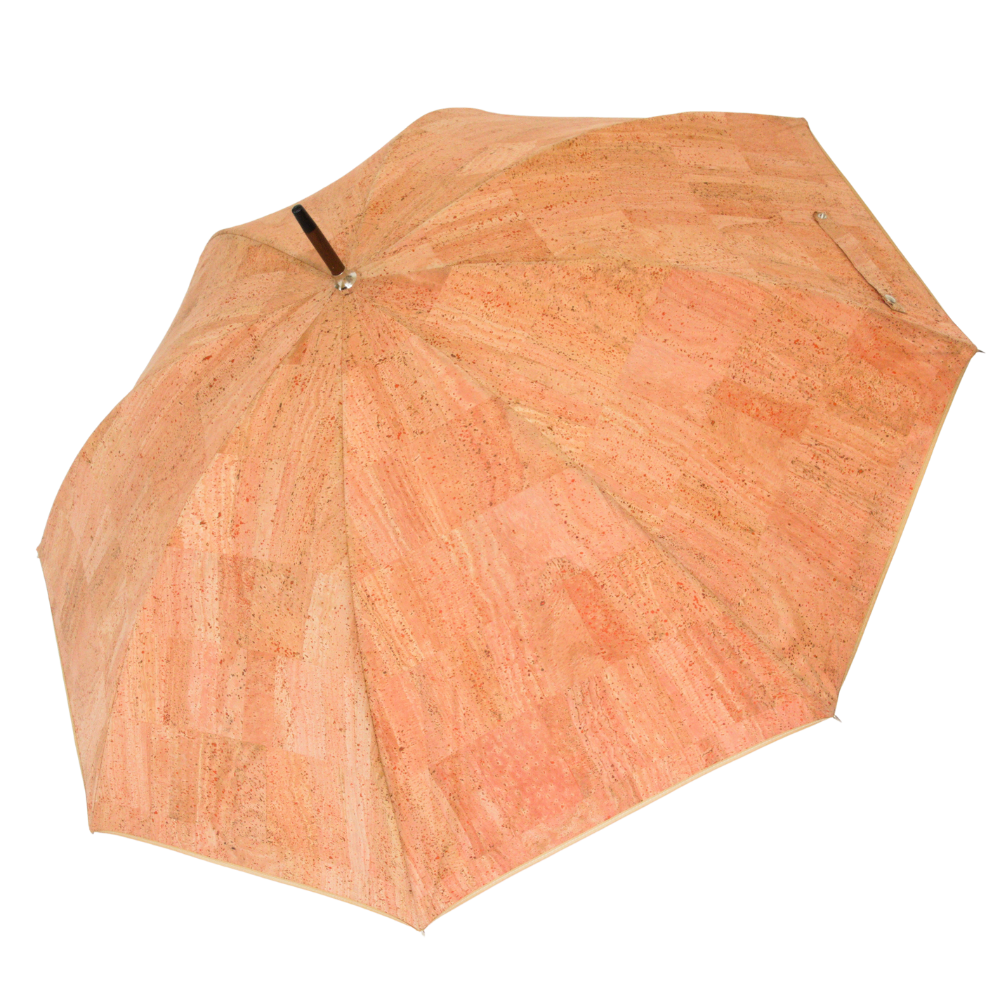 Kork Regenschirm * vegan * Regenschirm für Damen und Herren * Holzgriff * hergestellt in Portugal