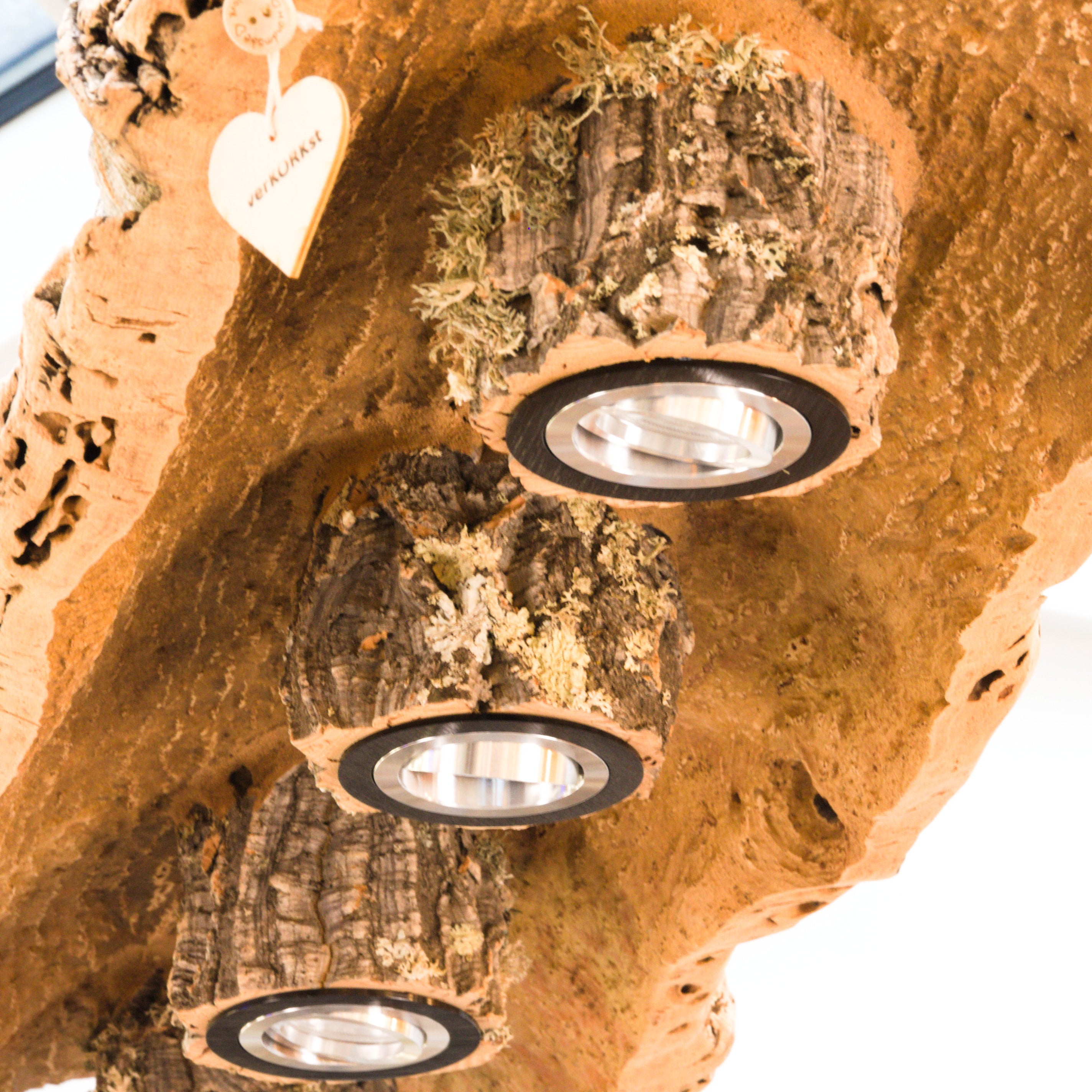 verKORKst Premium Hängelampe aus Korkrinde * verschiedene Modelle und Größen * Vintage Deckenleuchte * Exklusive Hängelampe