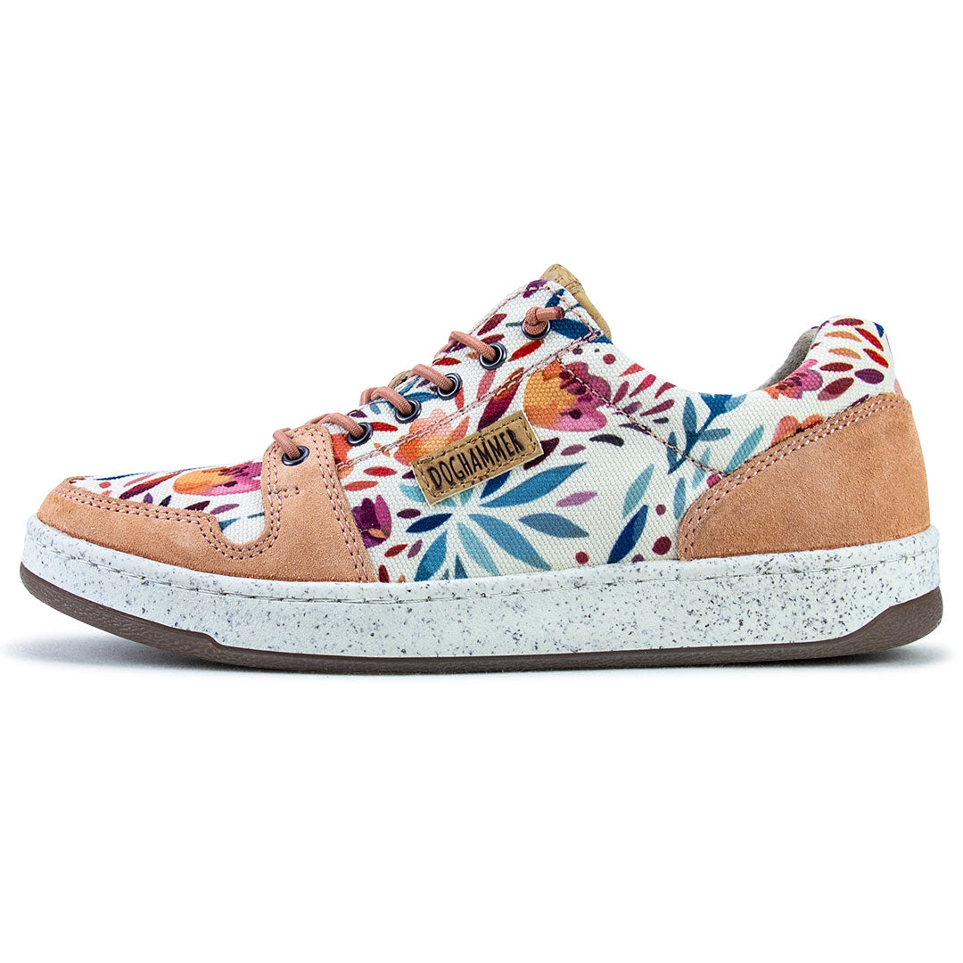 Kork Sneaker * Textile Commuter flower * Freizeitschuh aus Kork von Doghammer Rosenheim * nachhaltiger Frauenschuh * handmade in Portugal