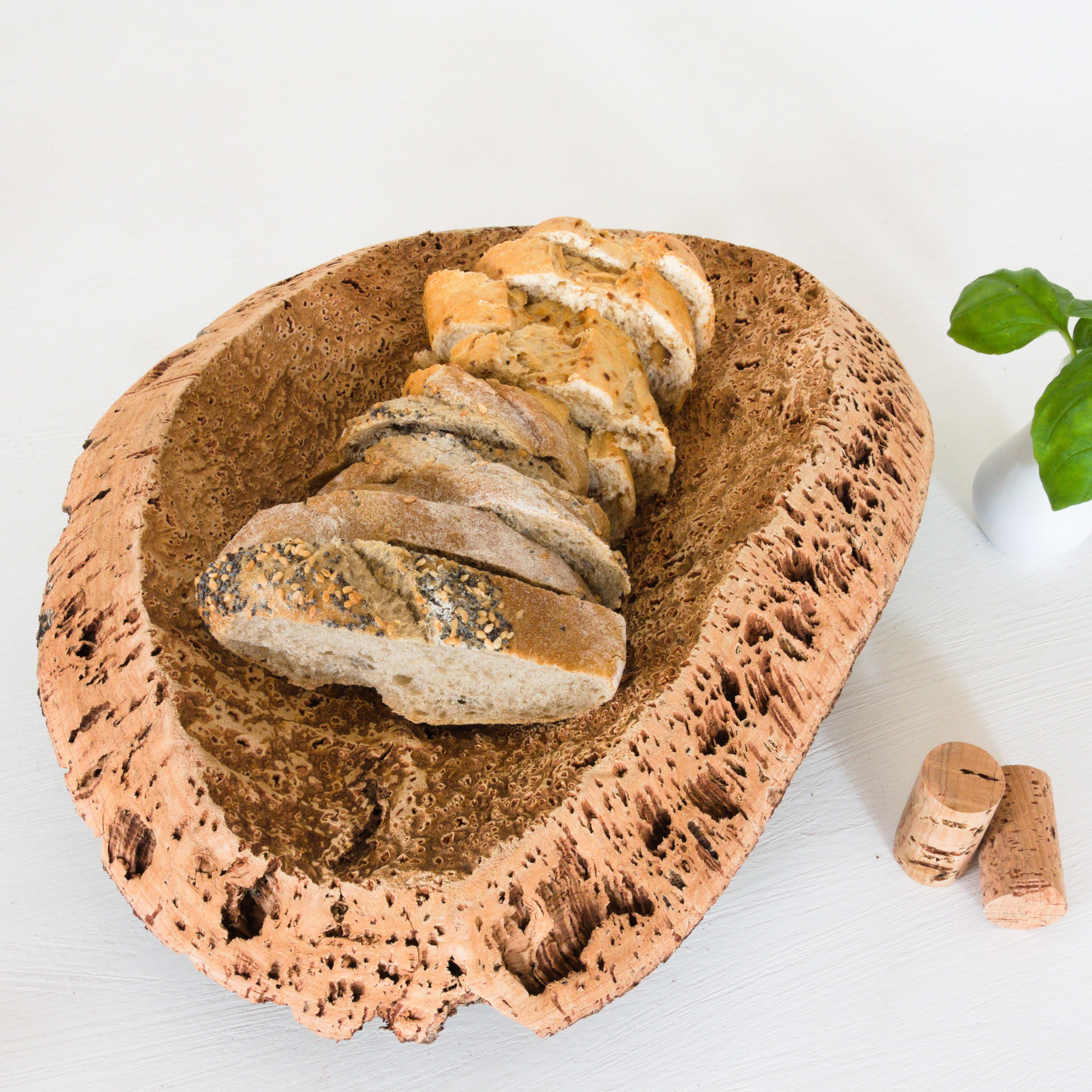 verKORKst Premium Korkschale *AKTION ab EUR 23,00* * verschiedene Größen * Obstschale Brotschale * Ablageschale * Deko Schale für Tisch Büro Küche Bad WC