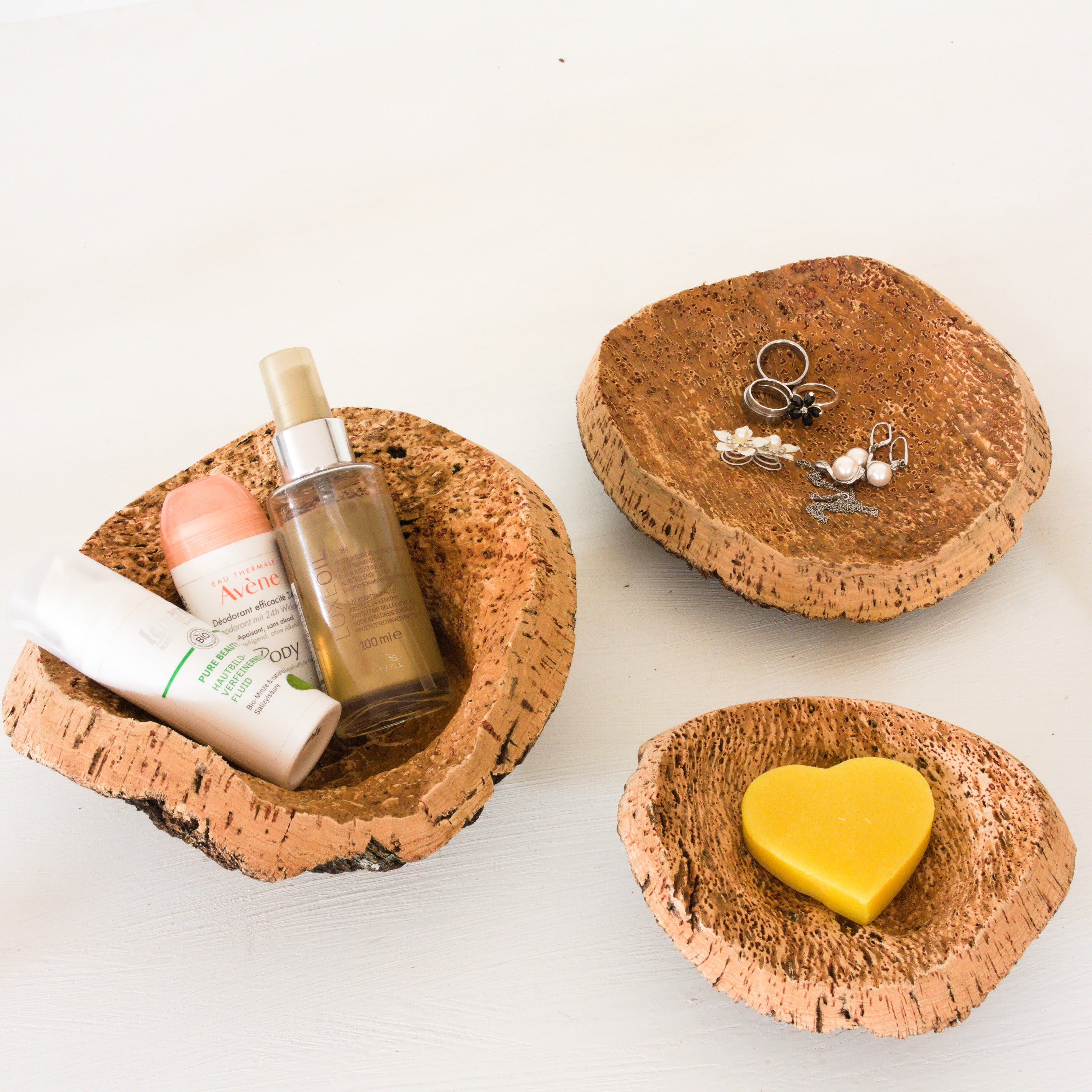 verKORKst Premium Korkschale *AKTION ab EUR 23,00* * verschiedene Größen * Obstschale Brotschale * Ablageschale * Deko Schale für Tisch Büro Küche Bad WC