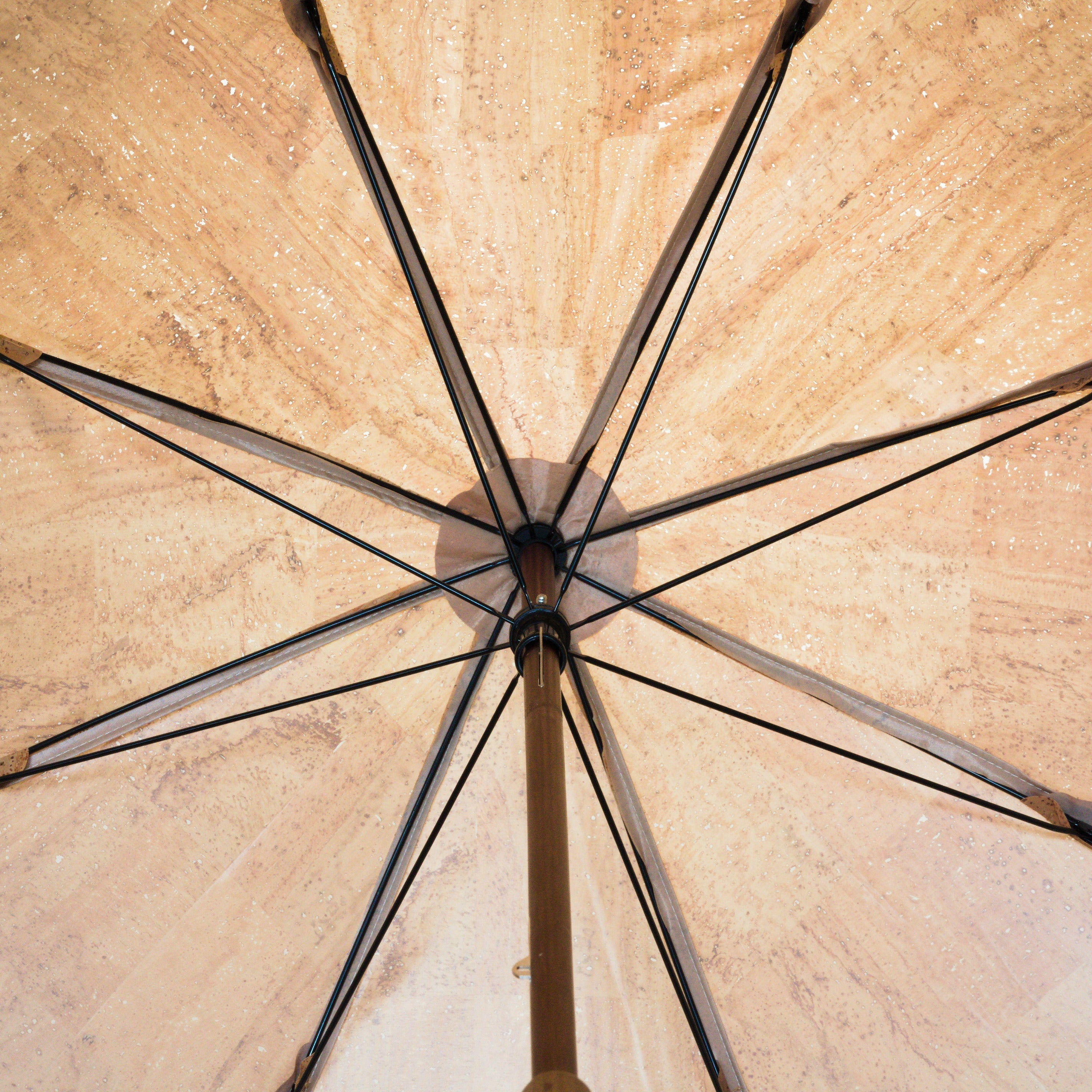 Kork Regenschirm * vegan * Regenschirm für Damen und Herren * Holzgriff * hergestellt in Portugal