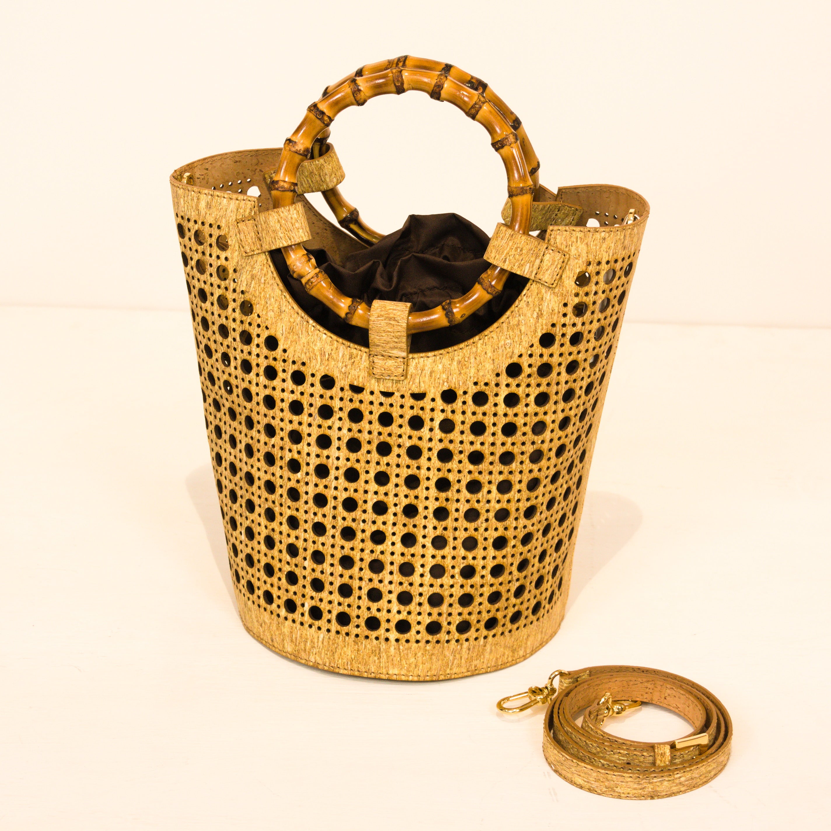 Premium Handtasche aus Kork und Weizen