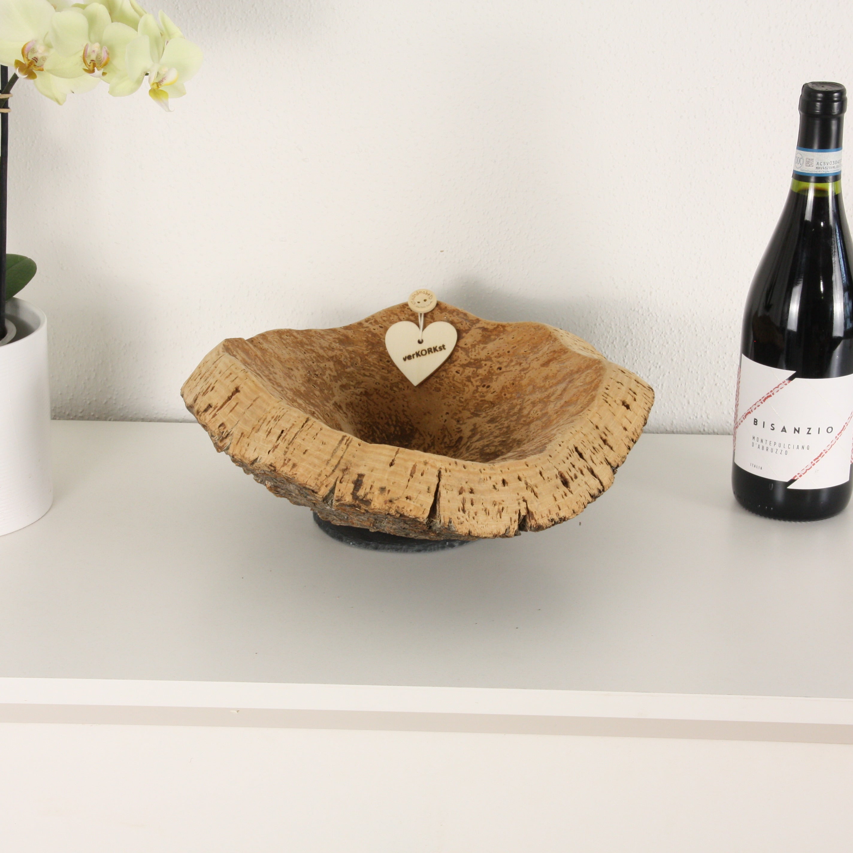 verKORKst Premium cork bowl *PROMOTION from EUR 23,00* * various sizes * fruit bowl bread bowl * storage bowl * decorative bowl for table office kitchen bathroom toilet