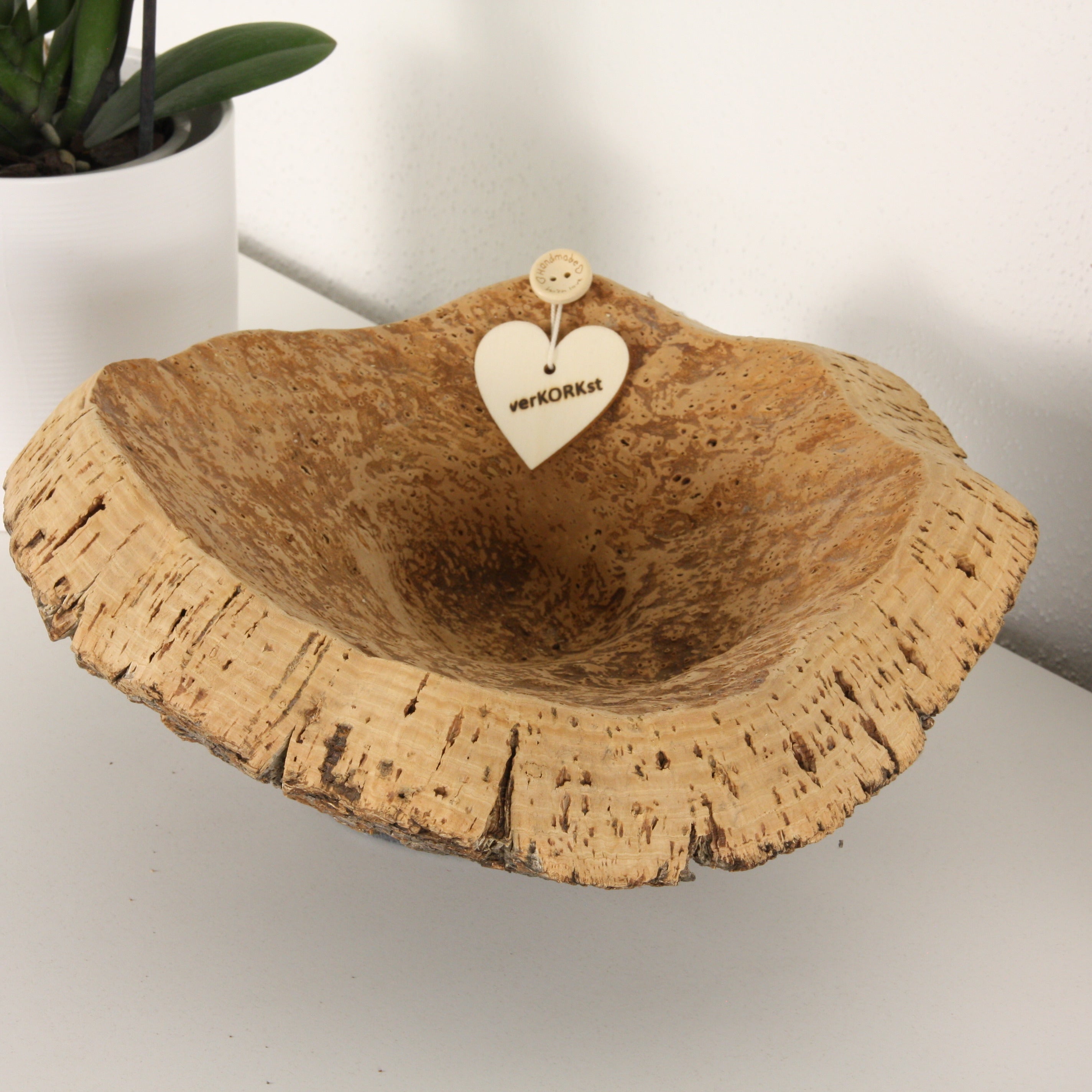 verKORKst Premium cork bowl *PROMOTION from EUR 23,00* * various sizes * fruit bowl bread bowl * storage bowl * decorative bowl for table office kitchen bathroom toilet