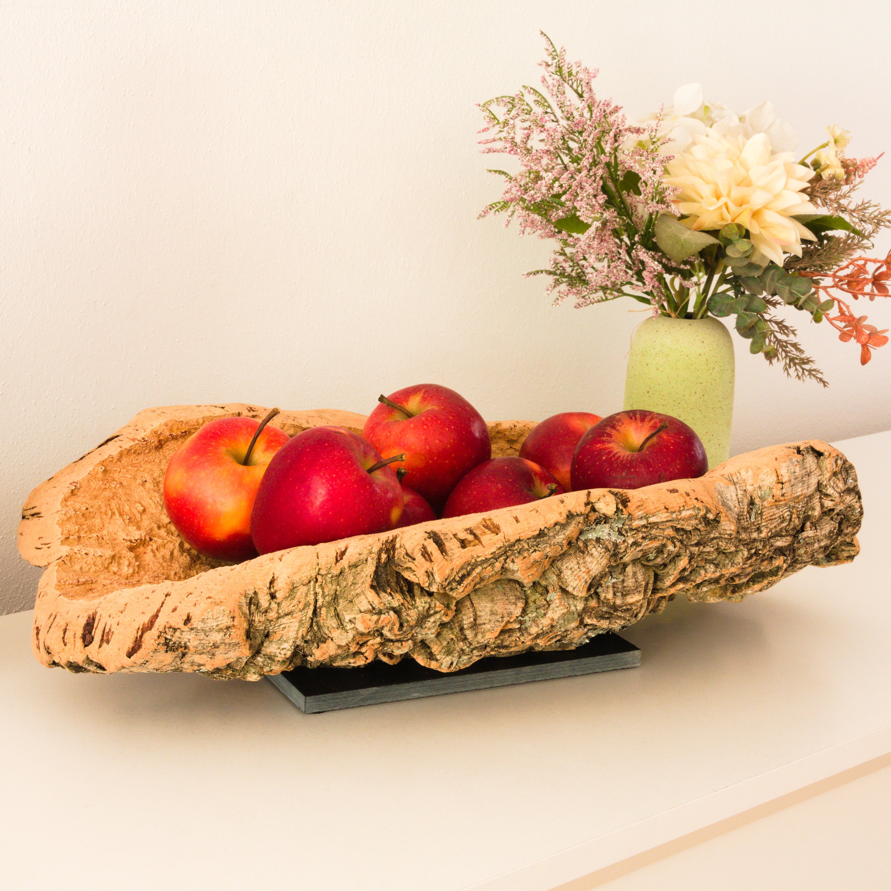 verKORKst Premium Obstschale aus Korkrinde * Brotkorb Obstkorb Deko Küche * rustikale Dekoration * hochwertige Korkschale
