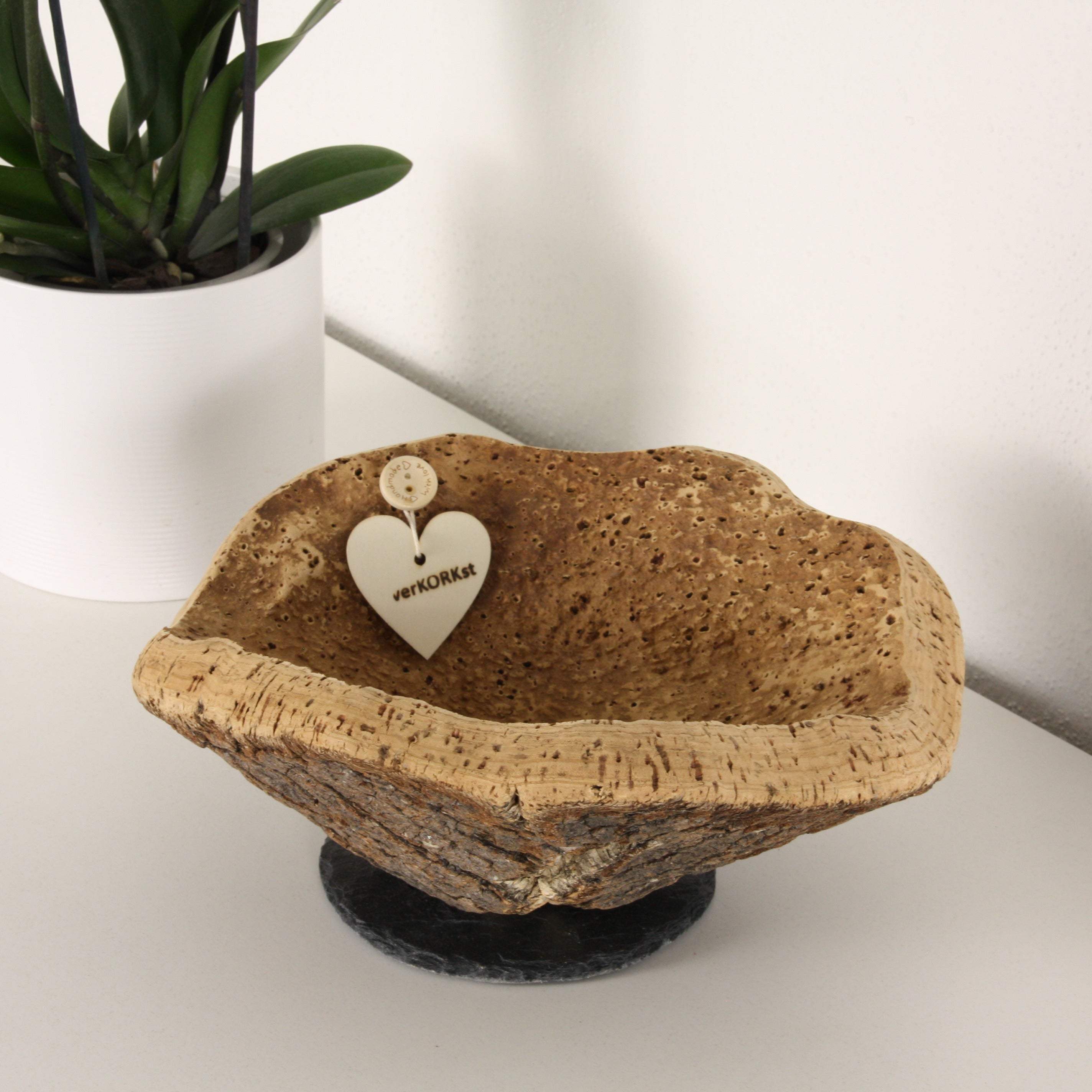 verKORKst Premium cork bowl *PROMOTION from EUR 23,00* * various sizes * fruit bowl bread bowl * storage bowl * decorative bowl for table office kitchen bathroom toilet