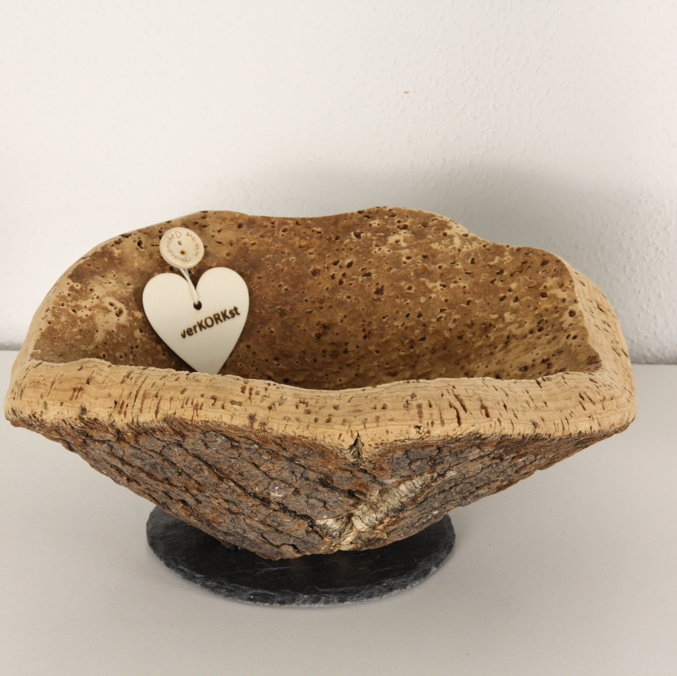 verKORKst Premium cork bowl *PROMOTION from EUR 23,00* * various sizes * fruit bowl bread bowl * storage bowl * decorative bowl for table office kitchen bathroom toilet