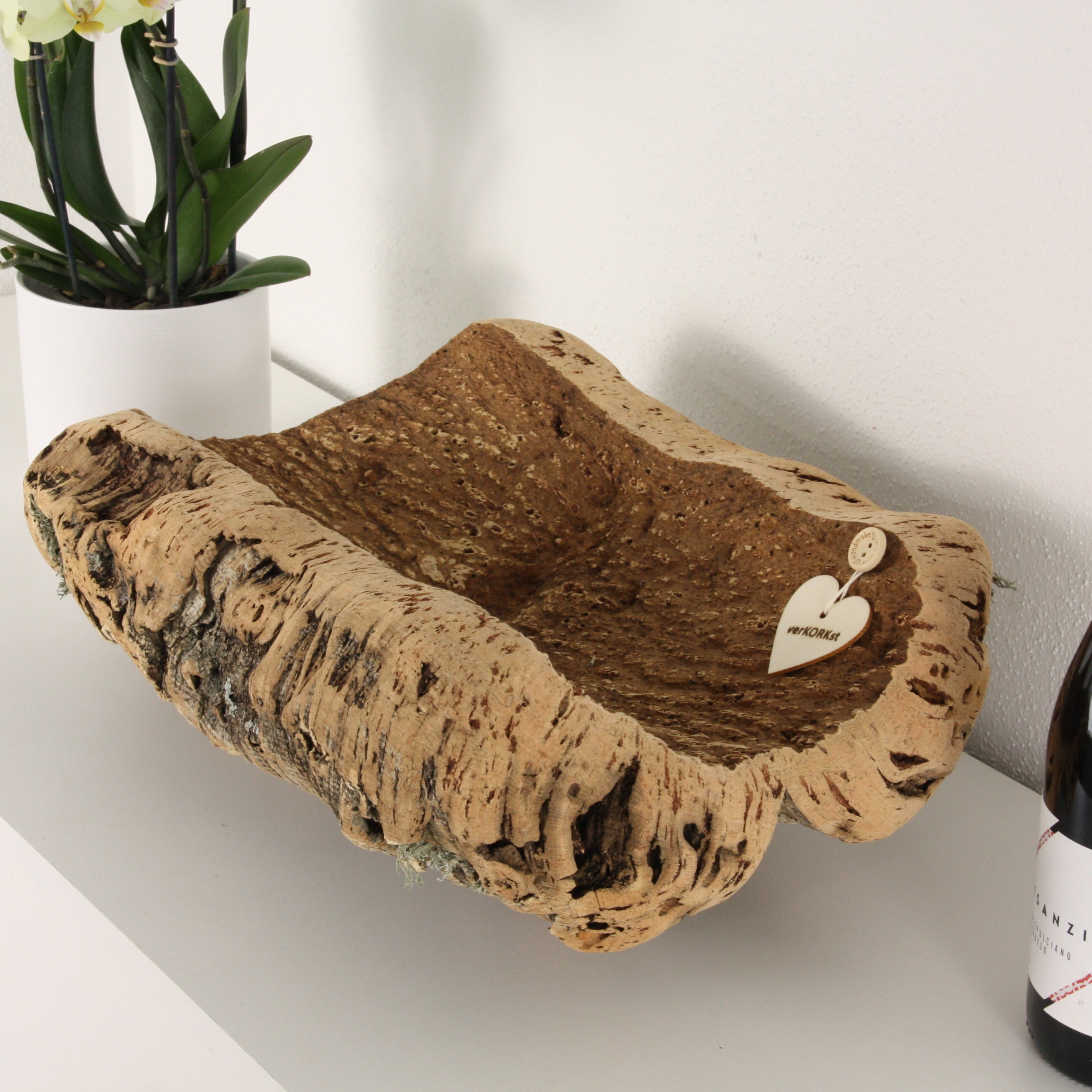 verKORKst Premium cork bowl *PROMOTION from EUR 23,00* * various sizes * fruit bowl bread bowl * storage bowl * decorative bowl for table office kitchen bathroom toilet