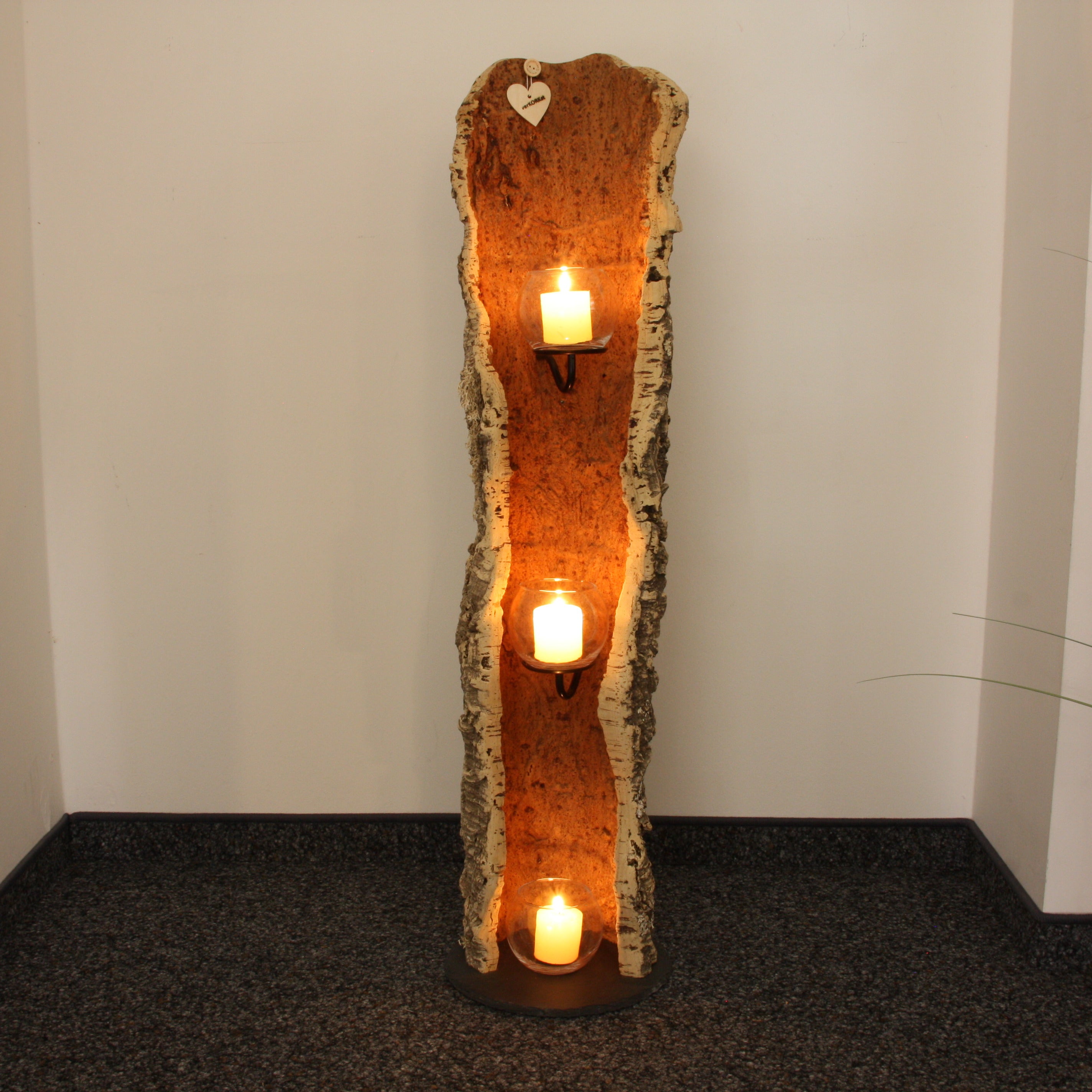 verKORKst Premium Windlicht aus Kork * Teelichthalter Kerzenhalter * rustikale Dekoration * hochwertige Deko Küche Wohnzimmer Terrasse