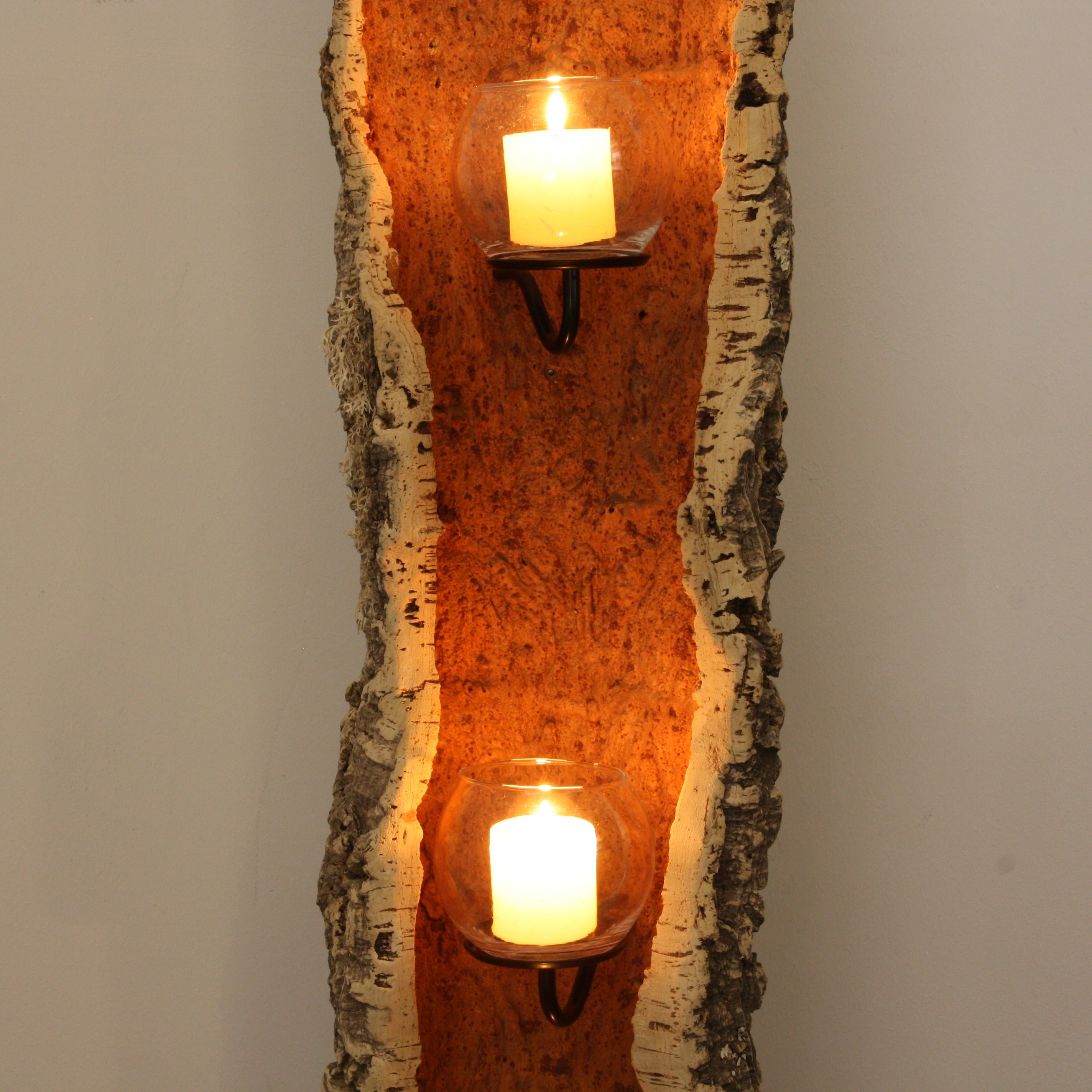 verKORKst Premium Windlicht aus Kork * Teelichthalter Kerzenhalter * rustikale Dekoration * hochwertige Deko Küche Wohnzimmer Terrasse