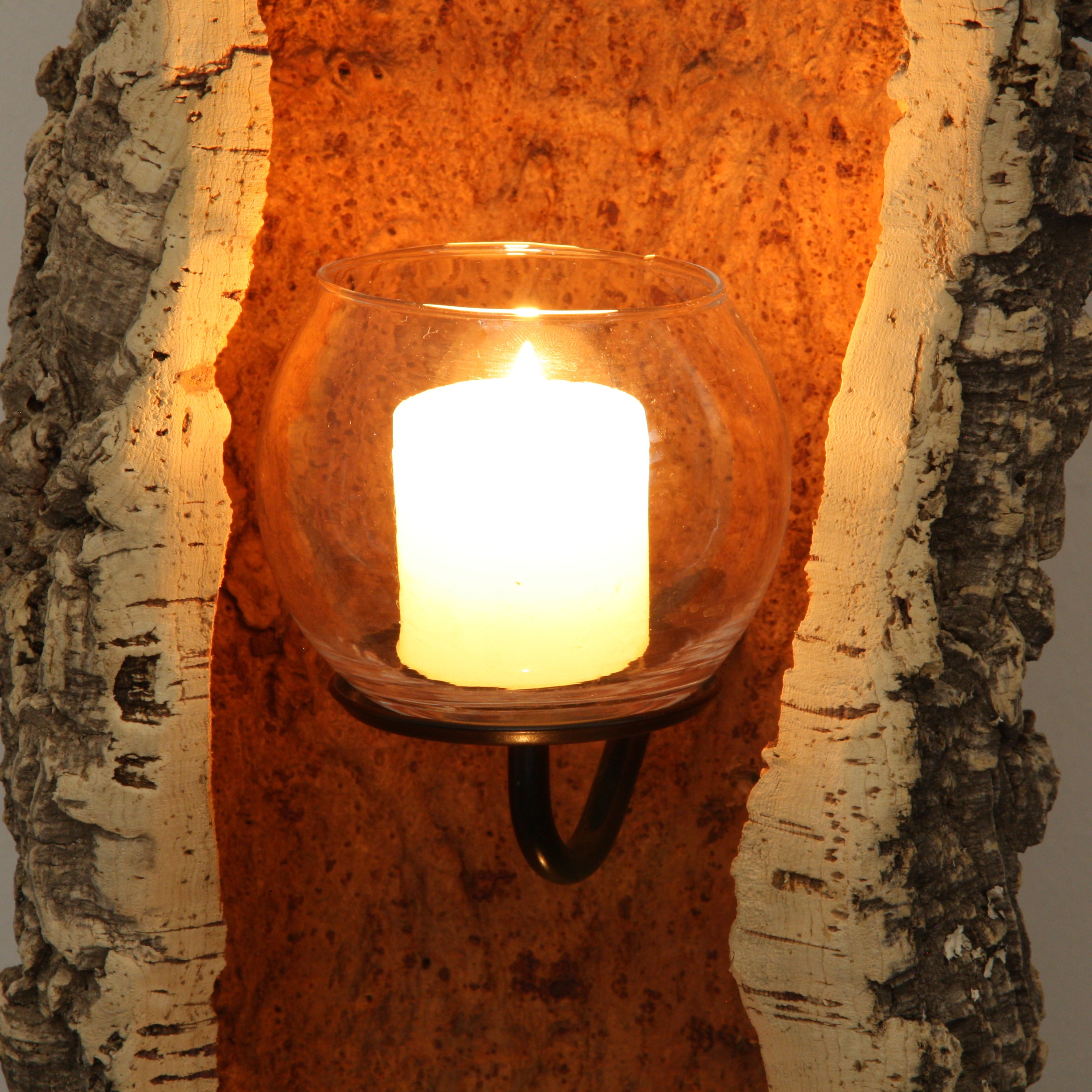 verKORKst Premium Windlicht aus Kork * Teelichthalter Kerzenhalter * rustikale Dekoration * hochwertige Deko Küche Wohnzimmer Terrasse