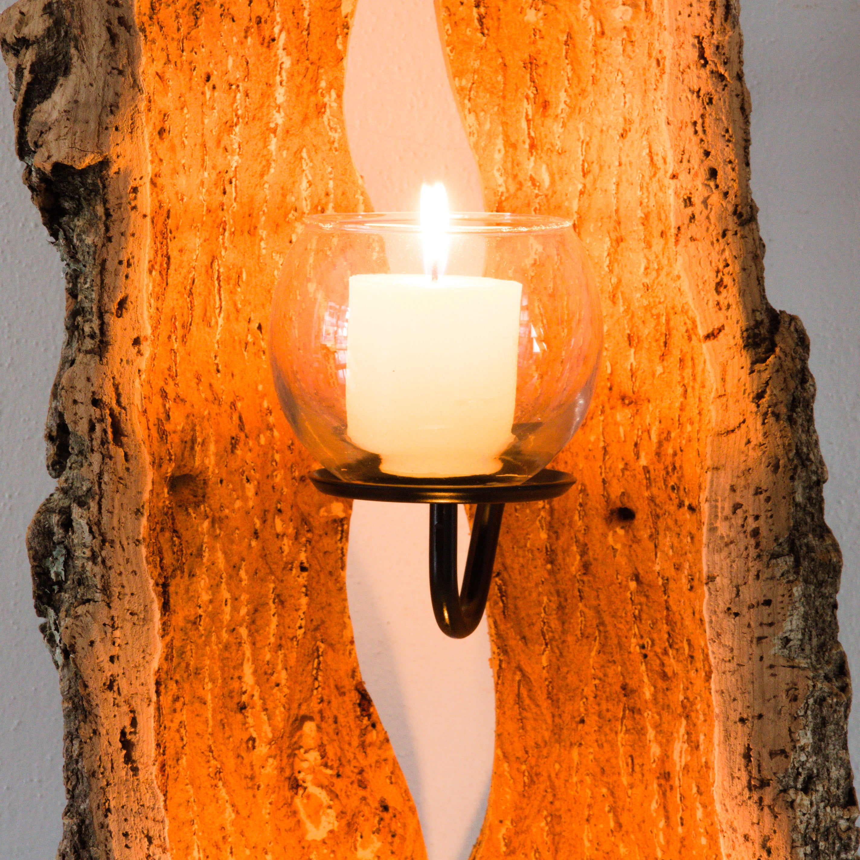 verKORKst Premium Windlicht aus Kork * Teelichthalter Kerzenhalter * rustikale Dekoration * hochwertige Deko Küche Wohnzimmer Terrasse
