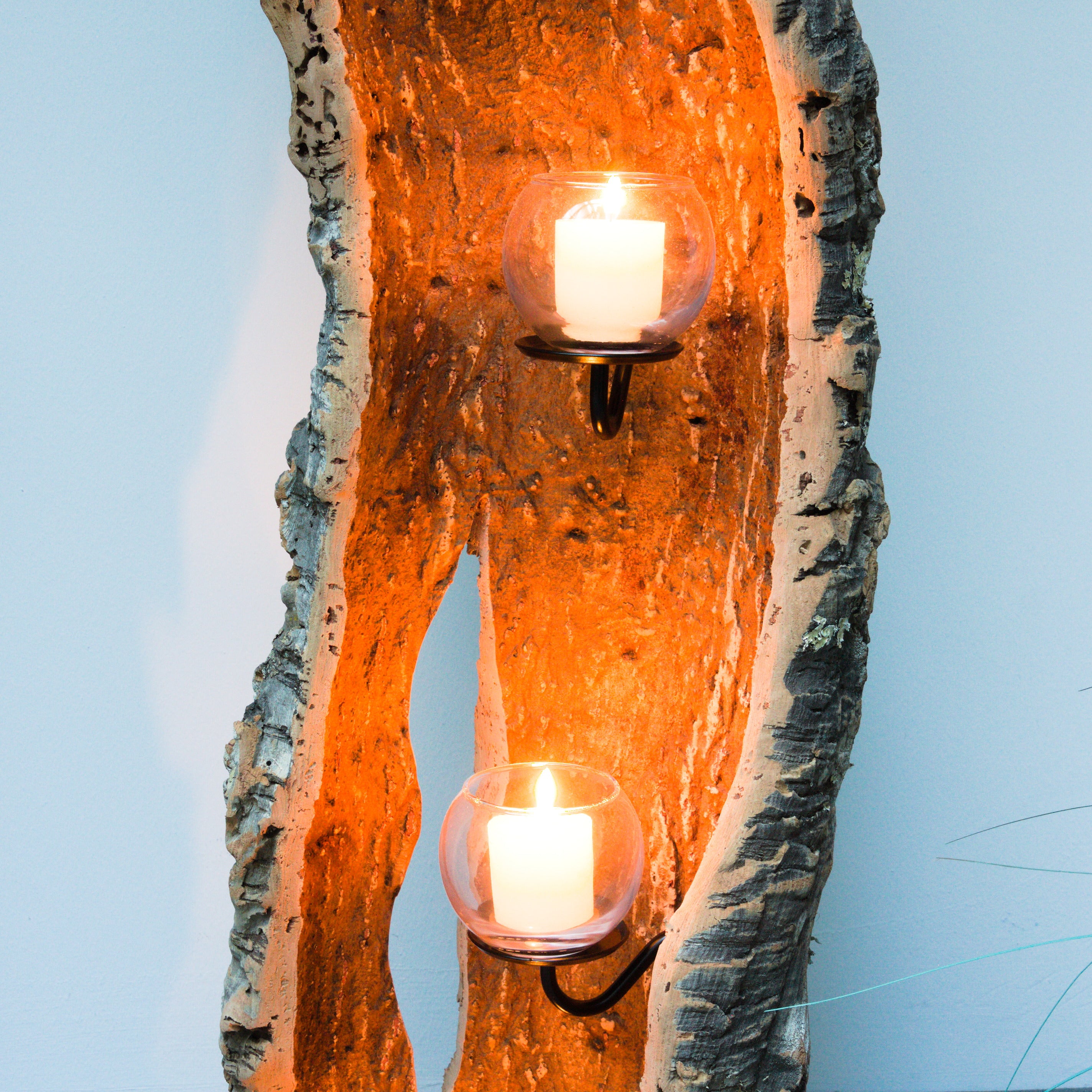verKORKst premium lantern made of cork * tea light holder candle holder * rustic decoration * high-quality decoration kitchen living room terrace
