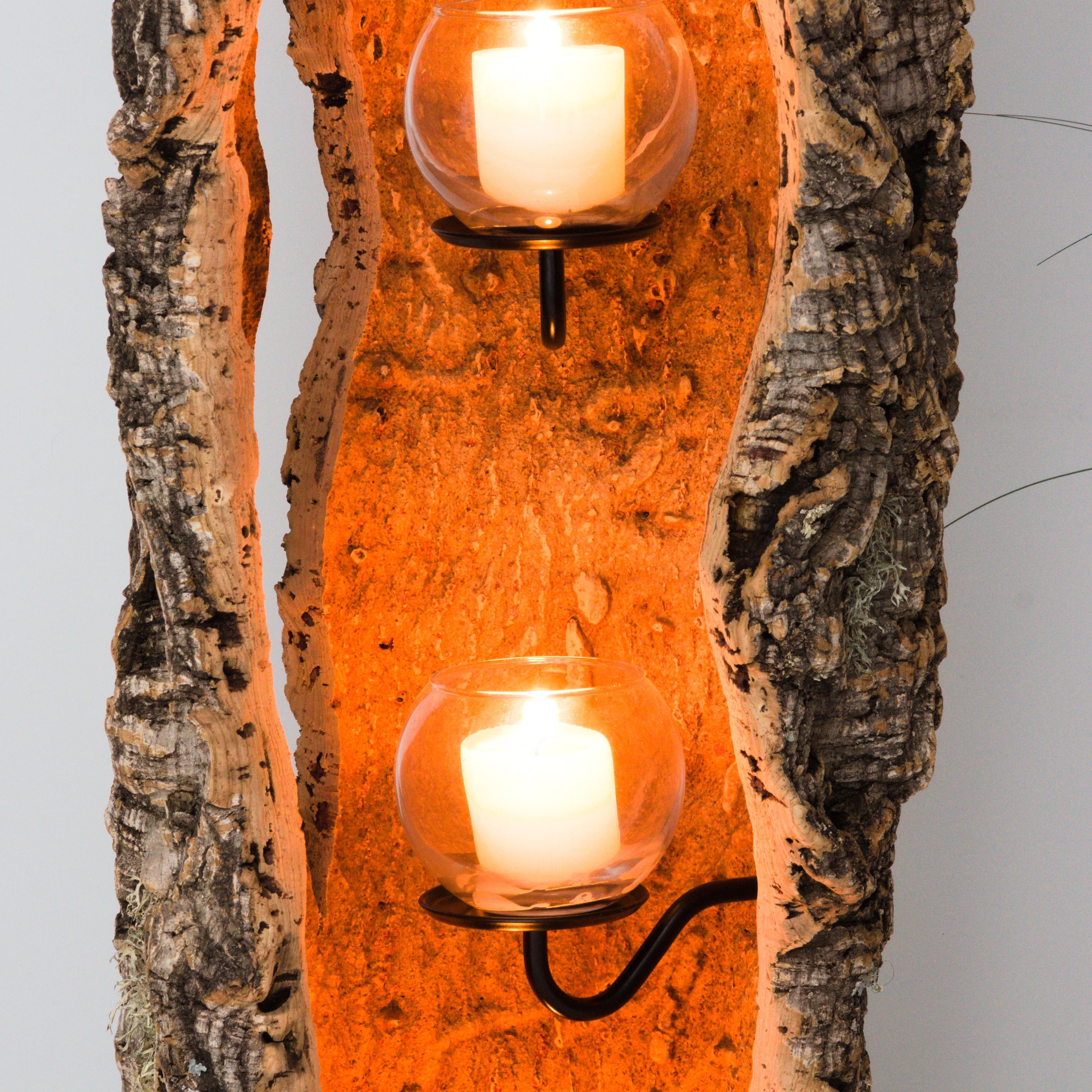 verKORKst premium lantern made of cork * tea light holder candle holder * rustic decoration * high-quality decoration kitchen living room terrace