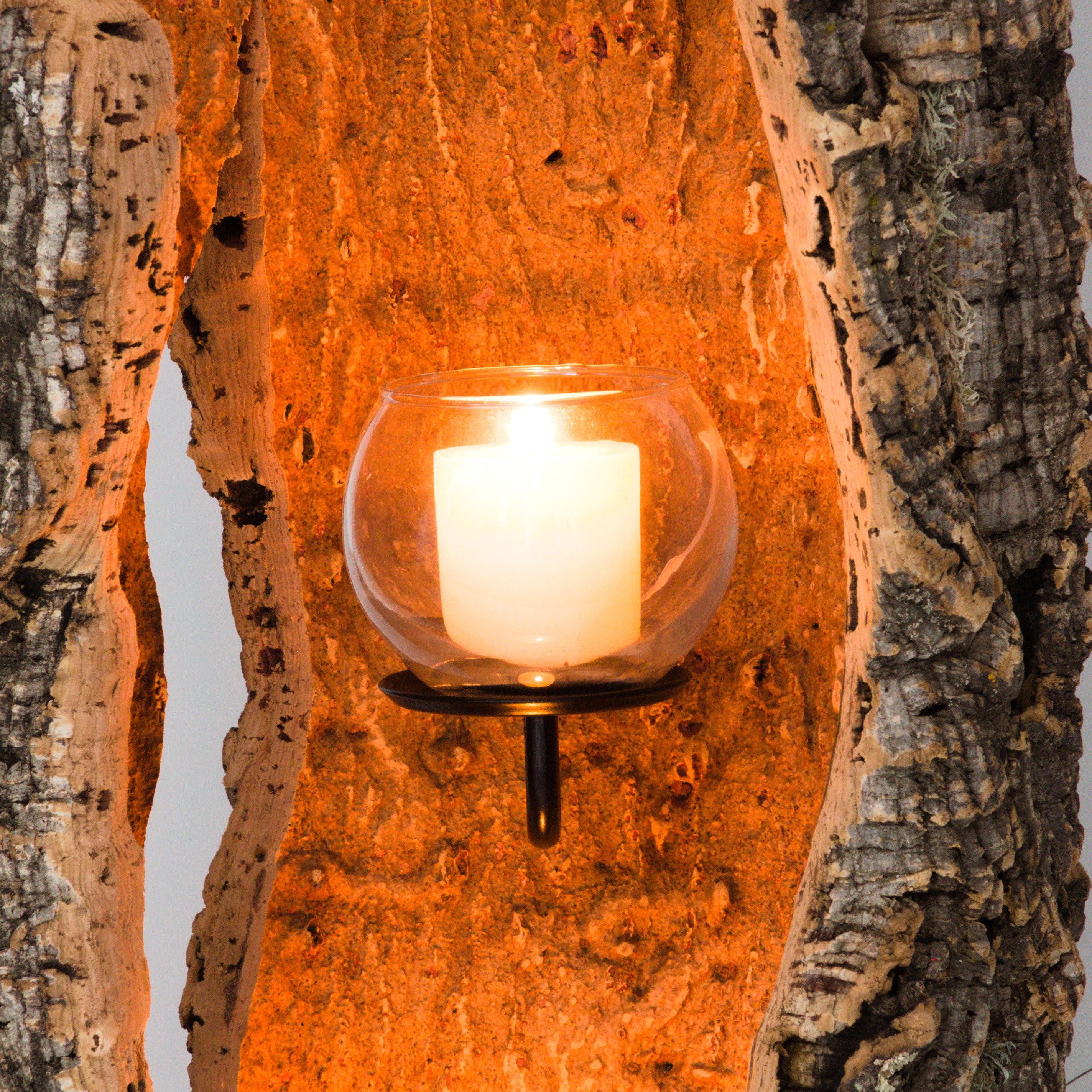 verKORKst premium lantern made of cork * tea light holder candle holder * rustic decoration * high-quality decoration kitchen living room terrace