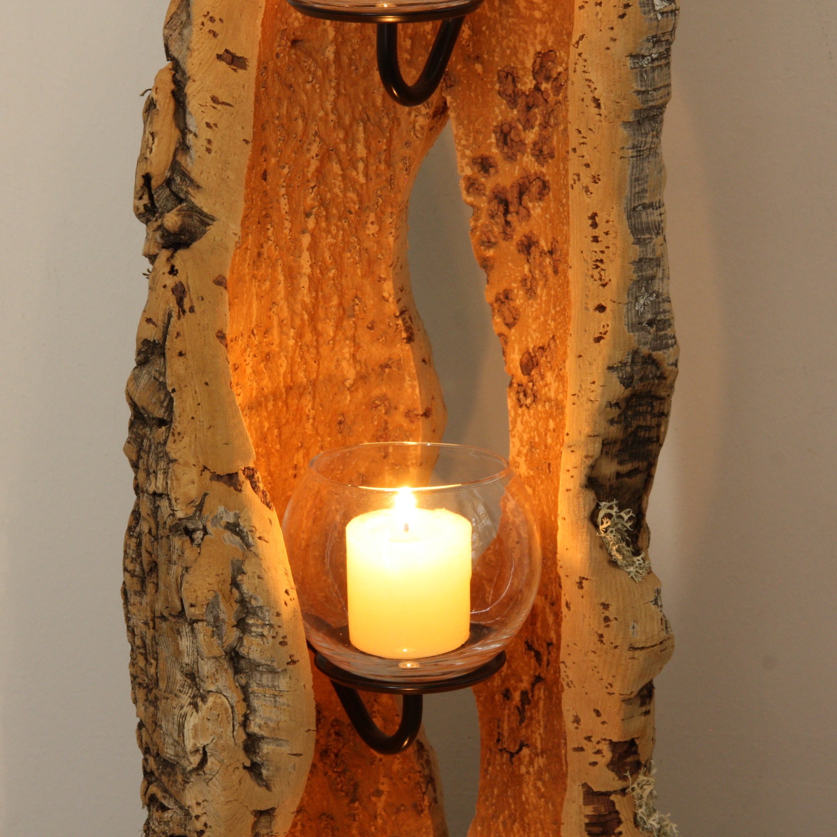 verKORKst premium lantern made of cork * tea light holder candle holder * rustic decoration * high-quality decoration kitchen living room terrace